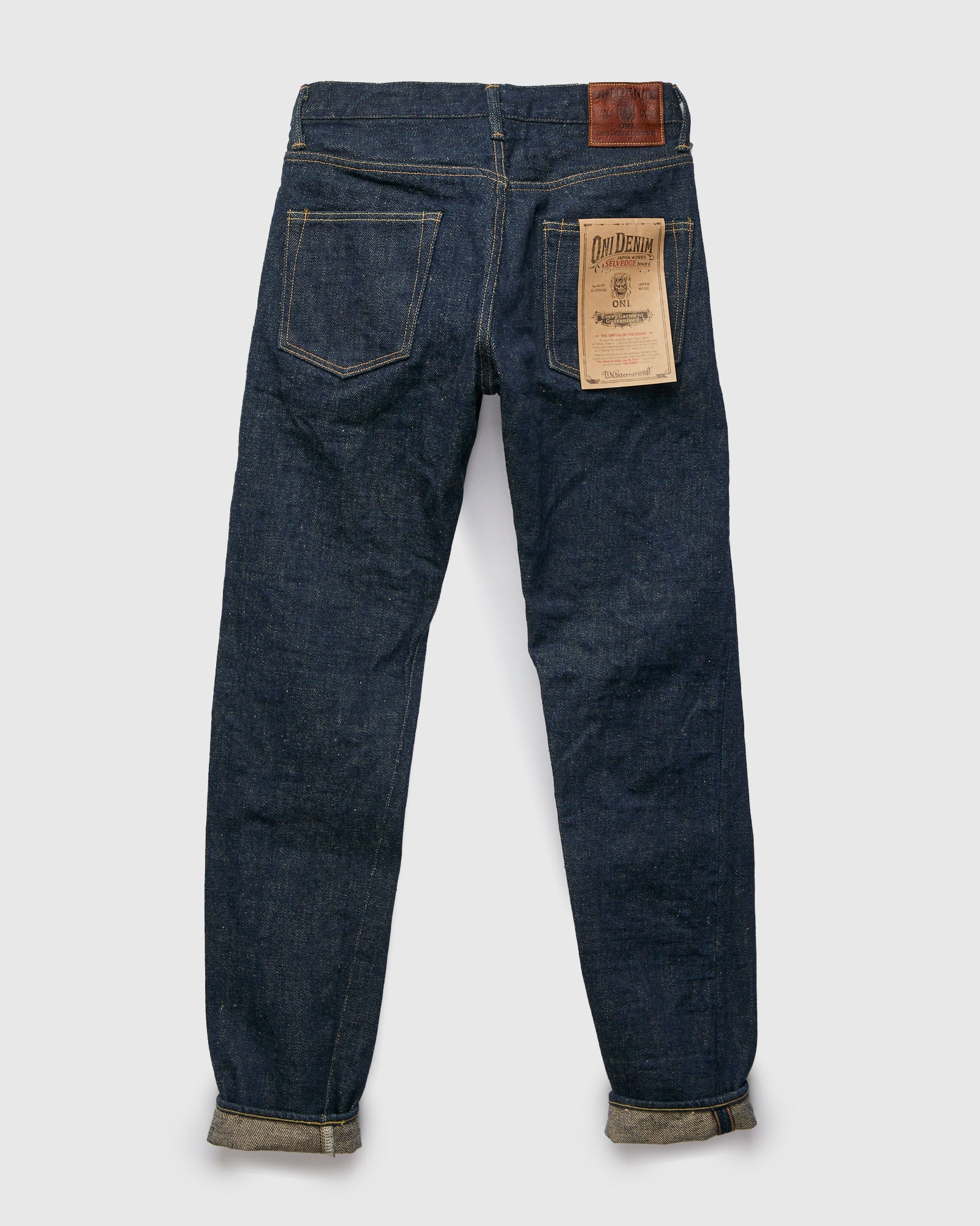 902ZR "Secret Denim – Beige Kabuki" 20oz Selvedge Denim - High Tapered Fit - Image 3