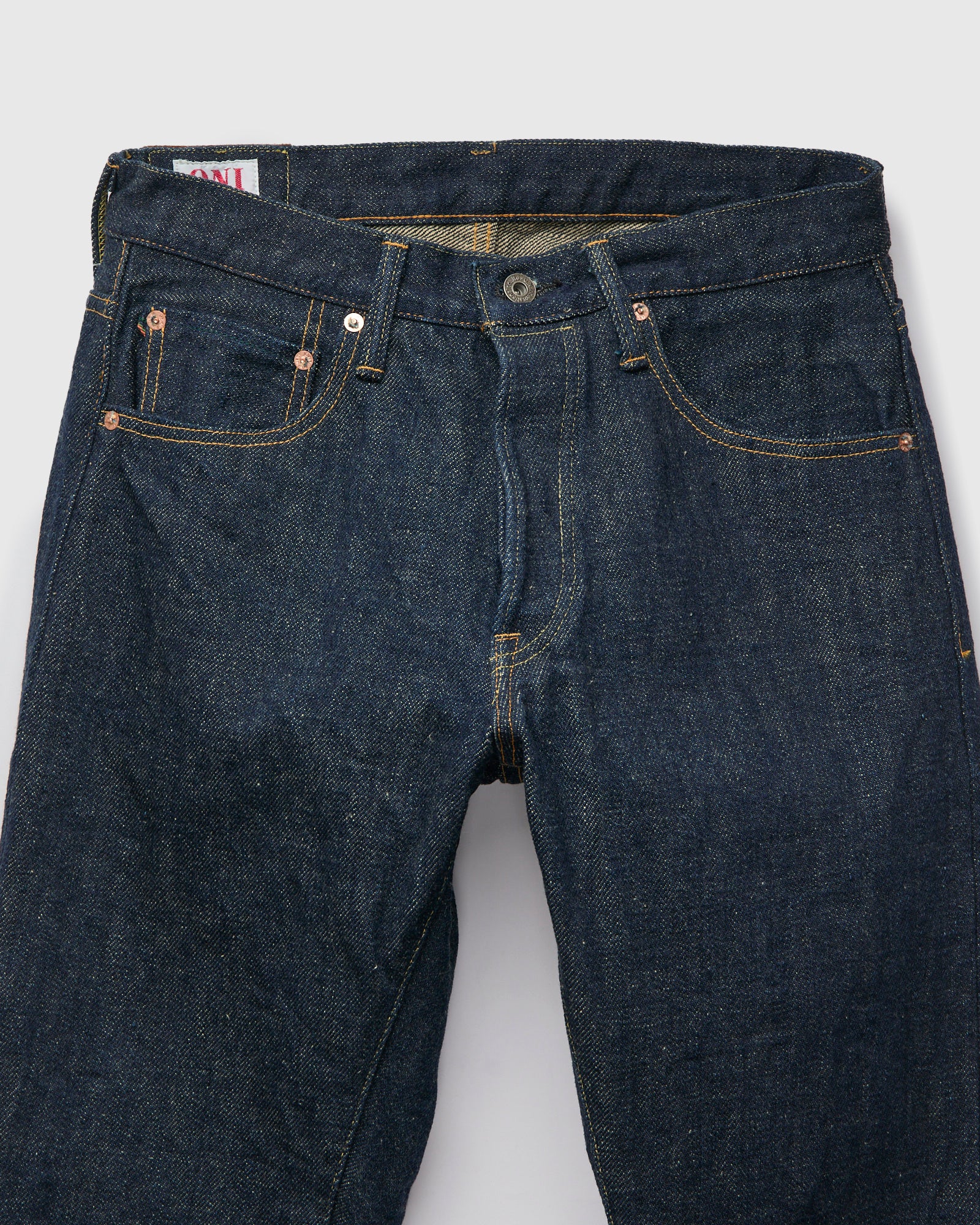 902ZR "Secret Denim – Beige Kabuki" 20oz Selvedge Denim - High Tapered Fit - Image 7