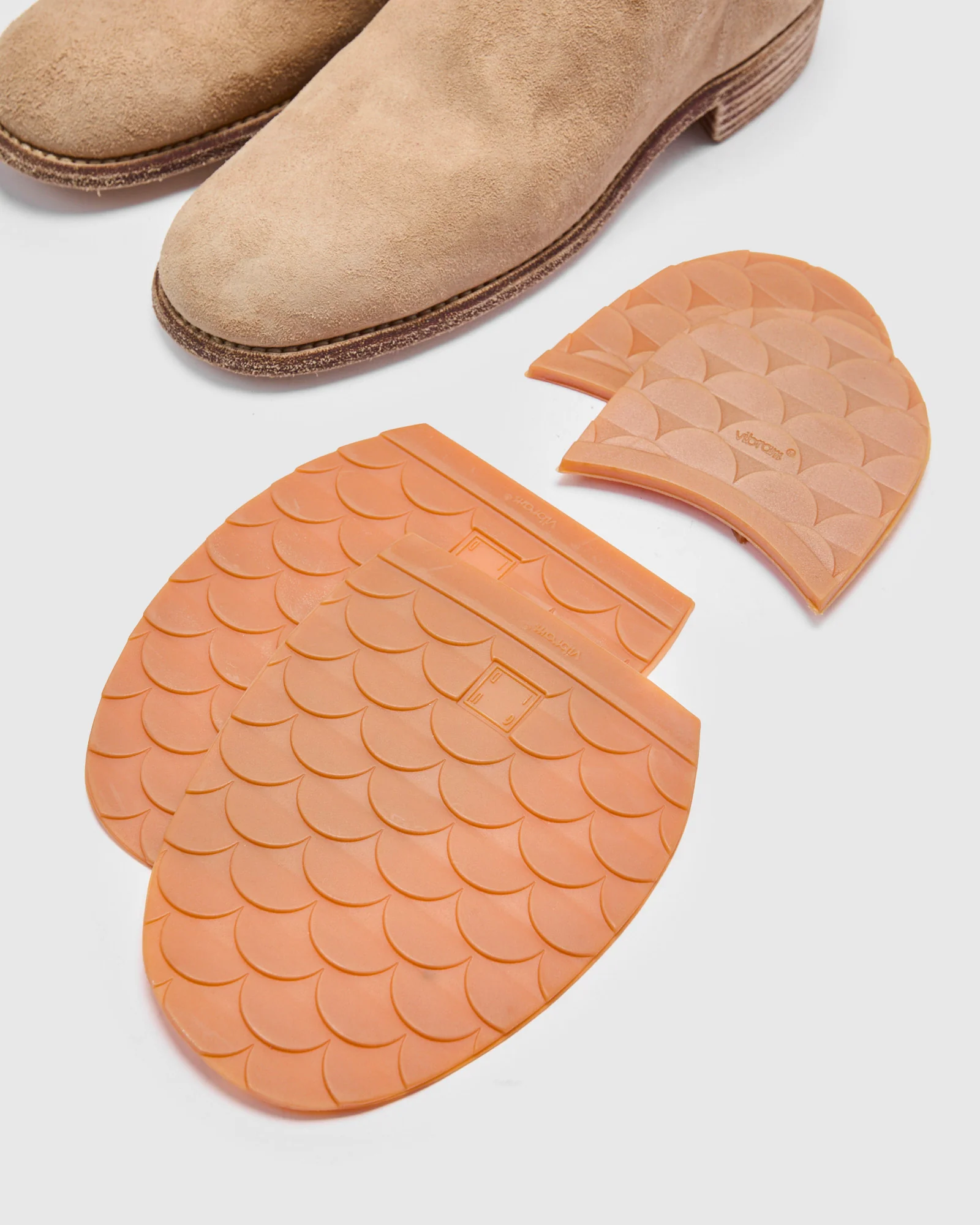 988 Back Zip Boot in Sand Beige Reverse Horse Leather - Image 9