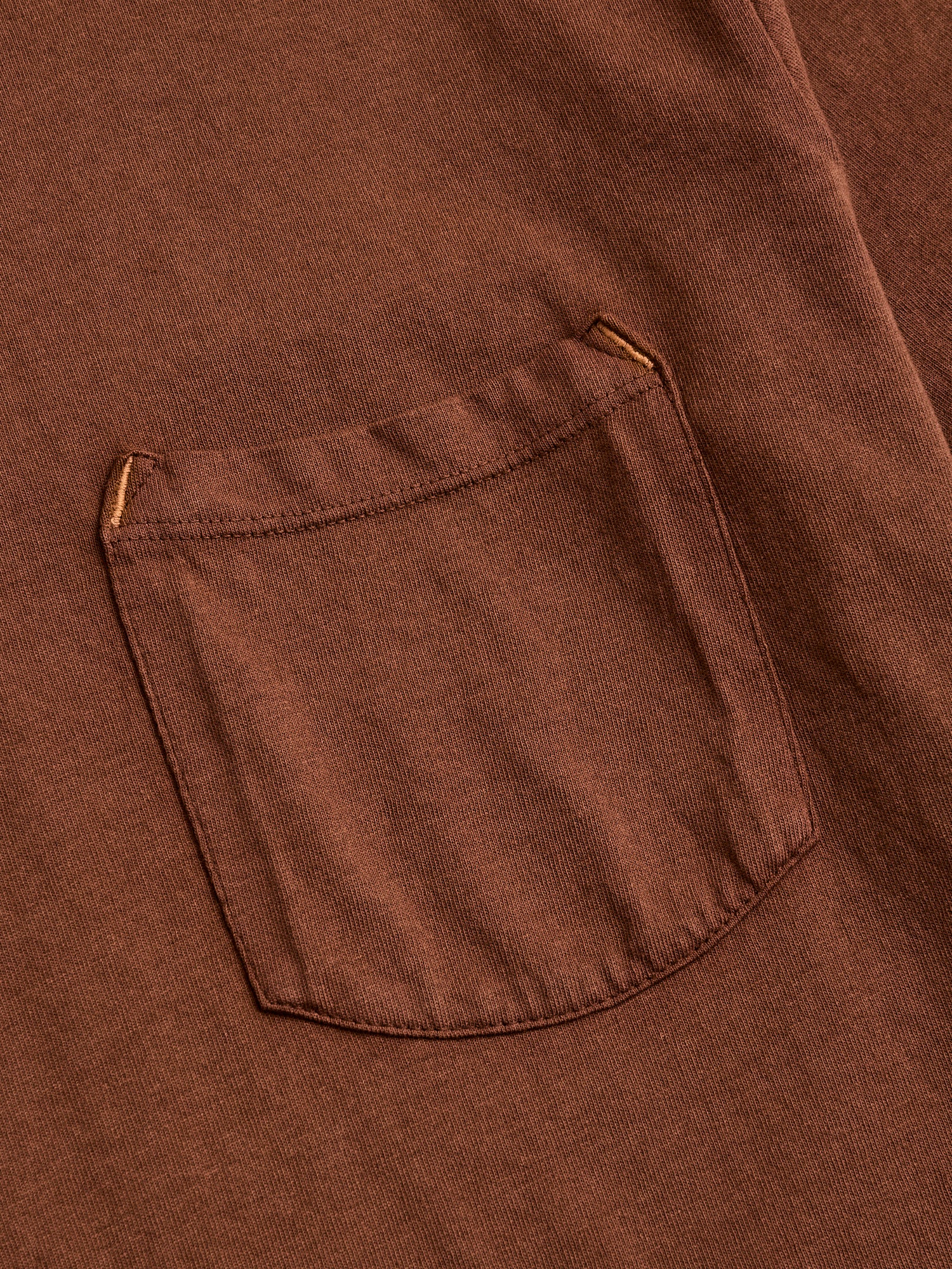 9oz Pocket T-Shirt in Chocolate - Image 5