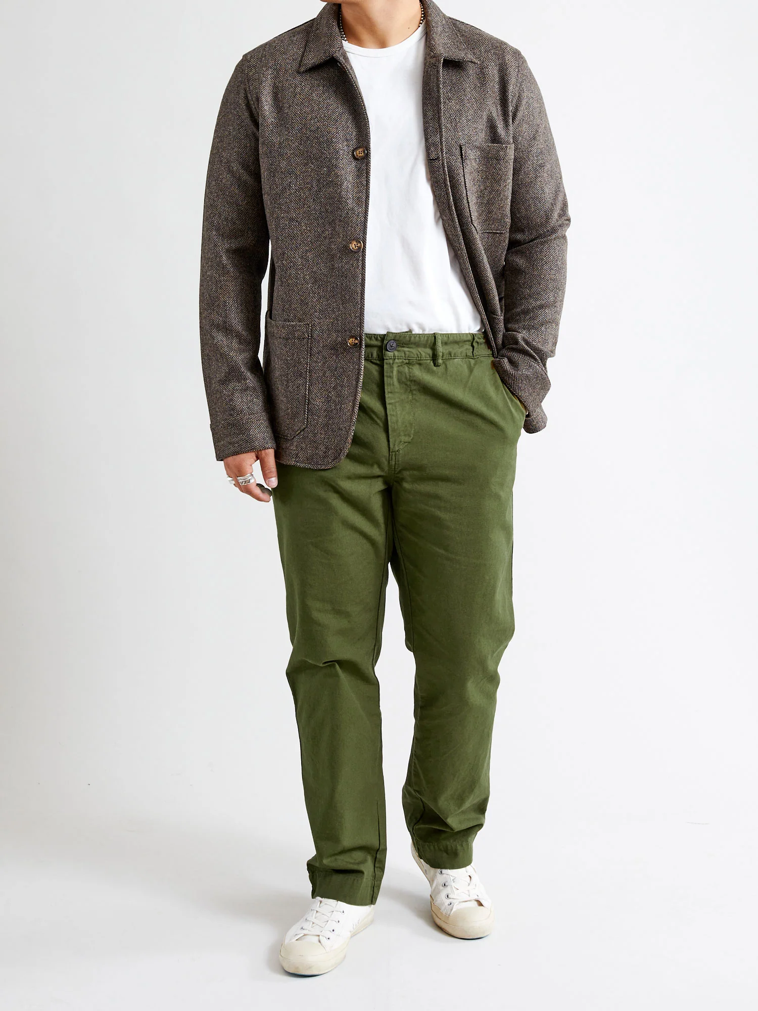 Aberlour Canvas Pants in Olive - Image 11