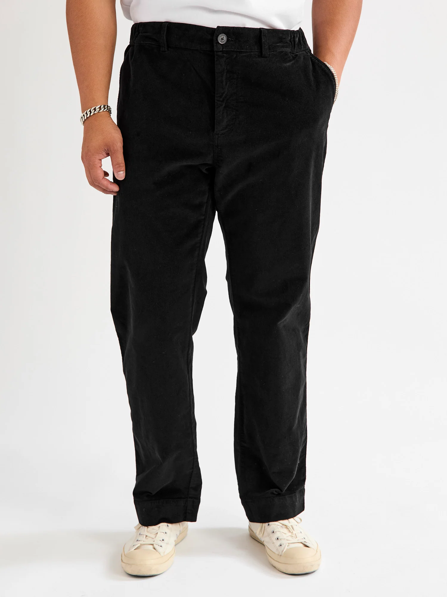 Aberlour Moleskin Pants in Ink Black - Image 2