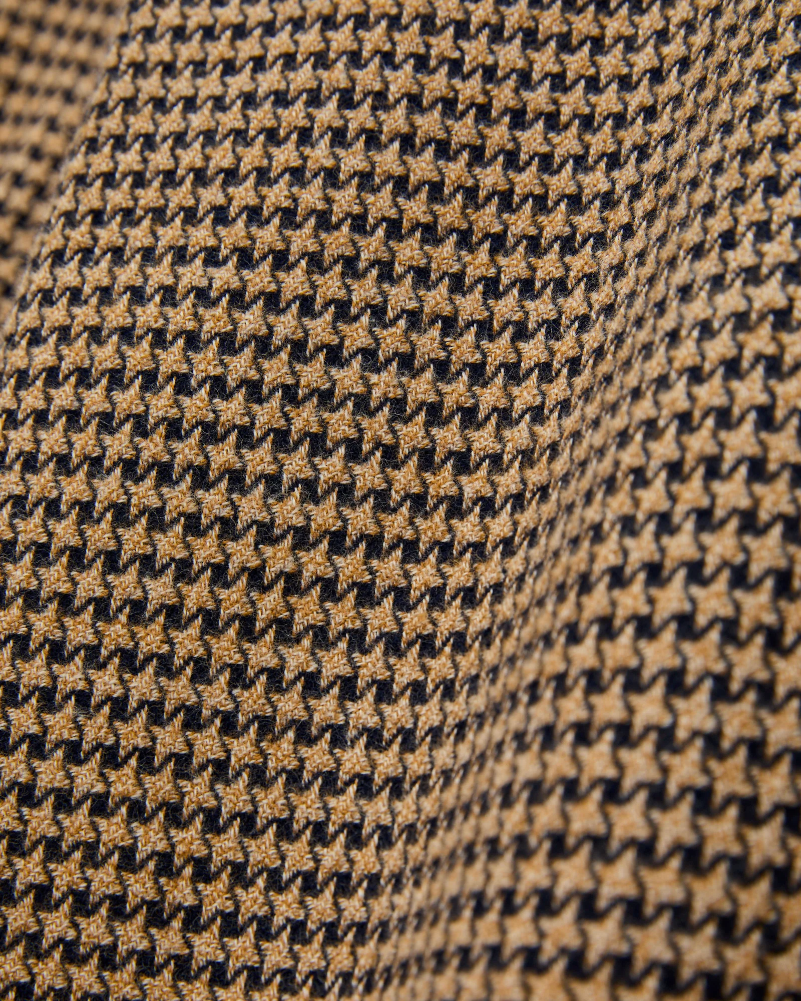 Abstract Pied Poule Button-Up Shirt in Navy - Image 2