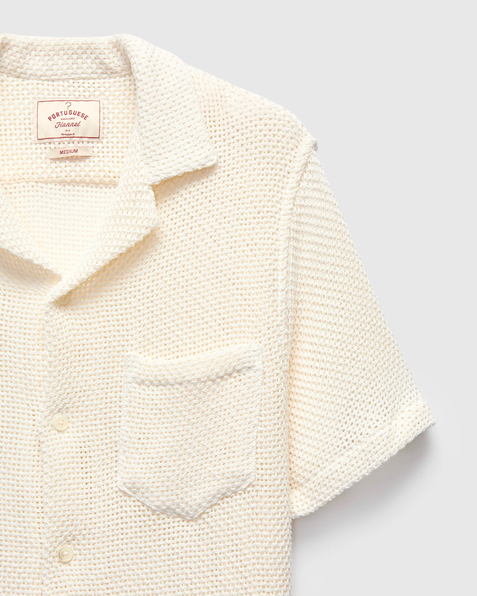 Agora Knit Shirt in White - Image 5