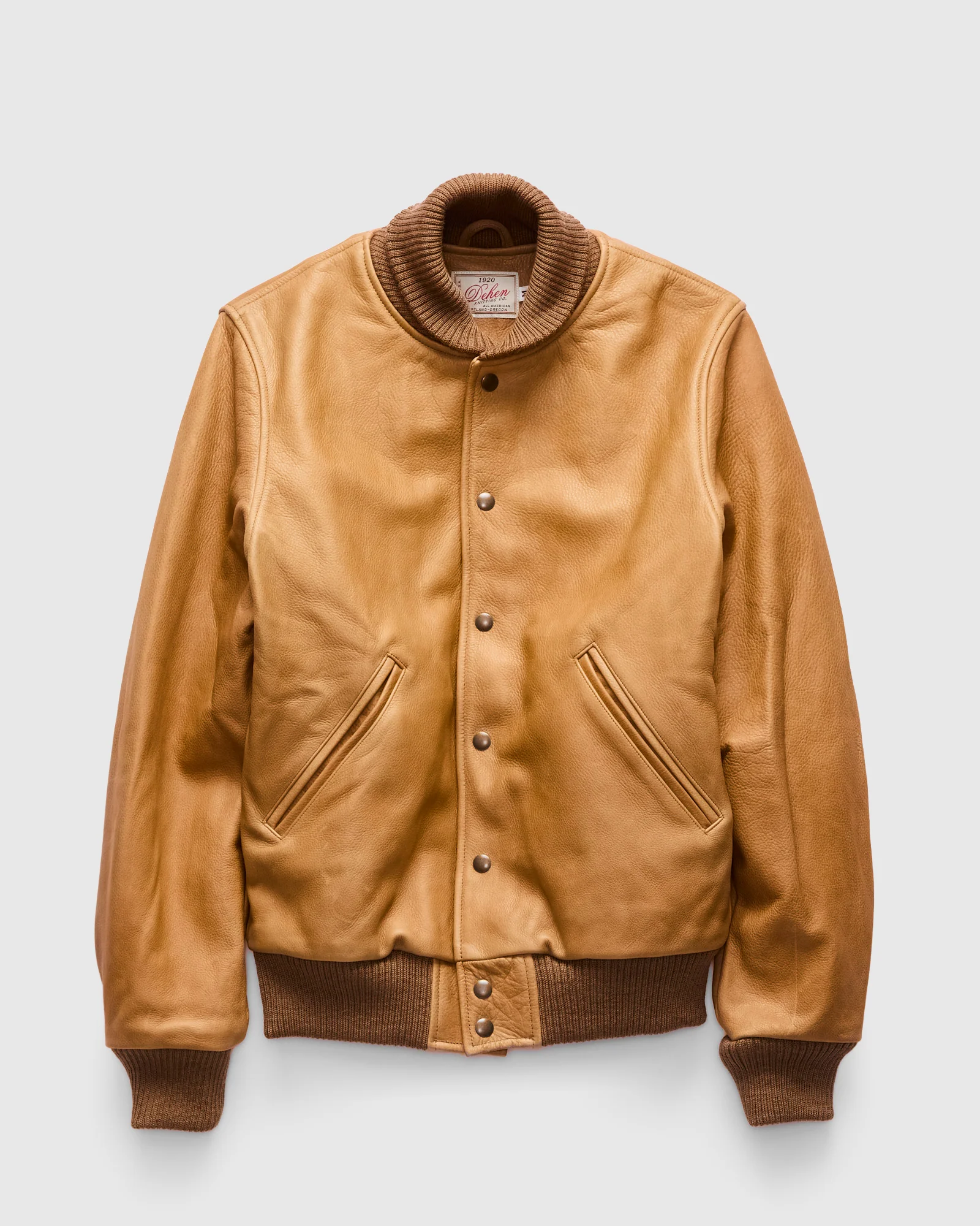 All-City Leather Jacket in Rust