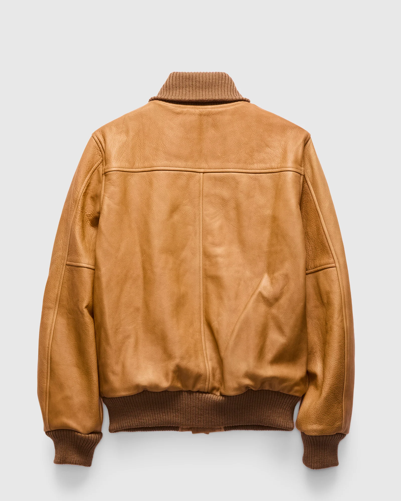 All-City Leather Jacket in Rust - Image 3
