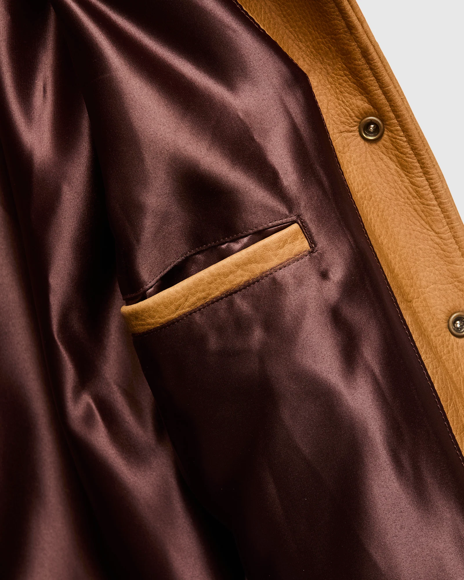 All-City Leather Jacket in Rust - Image 6