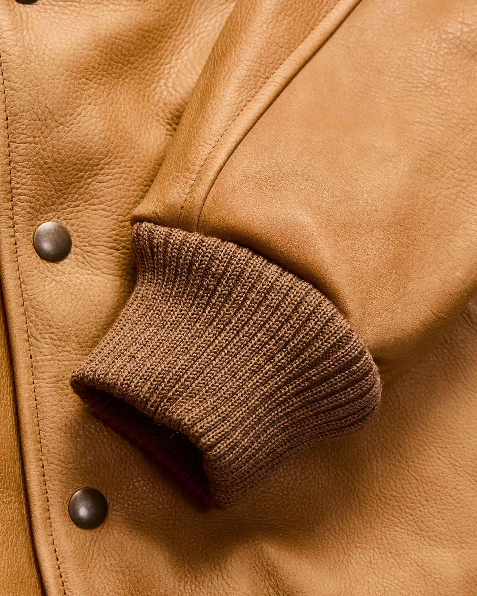 All-City Leather Jacket in Rust - Image 8
