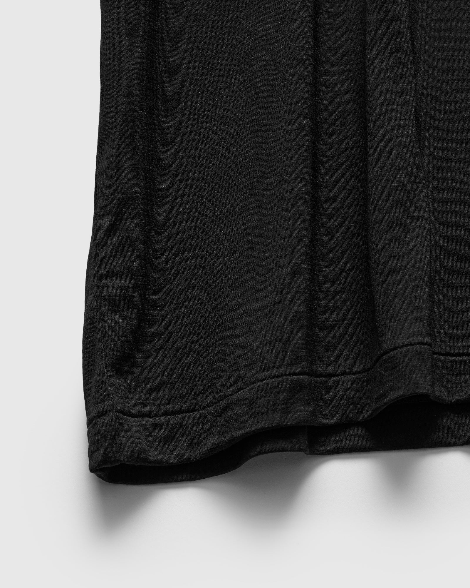 All Silk Half Sleeve Tee in Black - Image 5