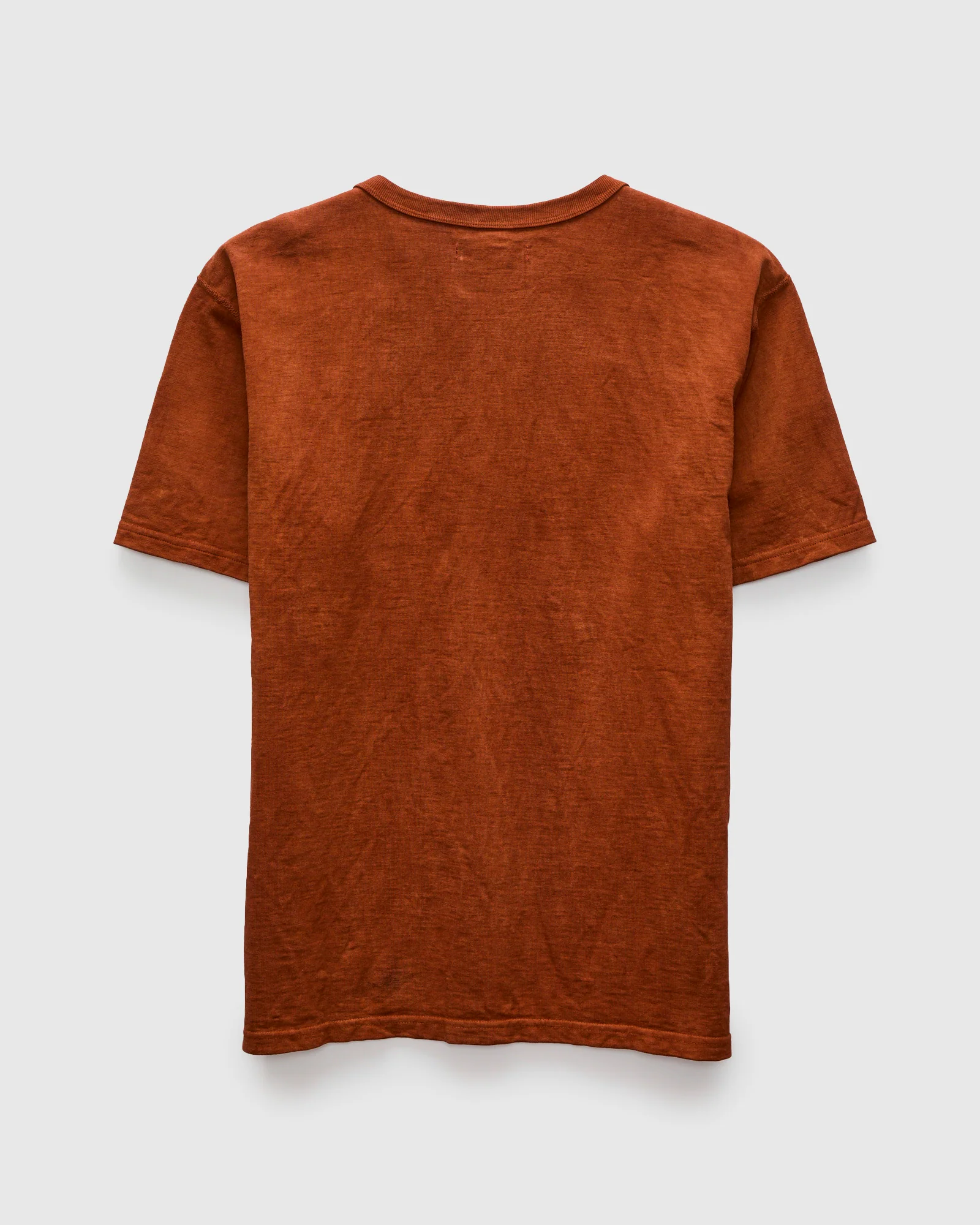 "Amami Mud-Dyed" Loopwheel T-Shirt in Brown - Image 3