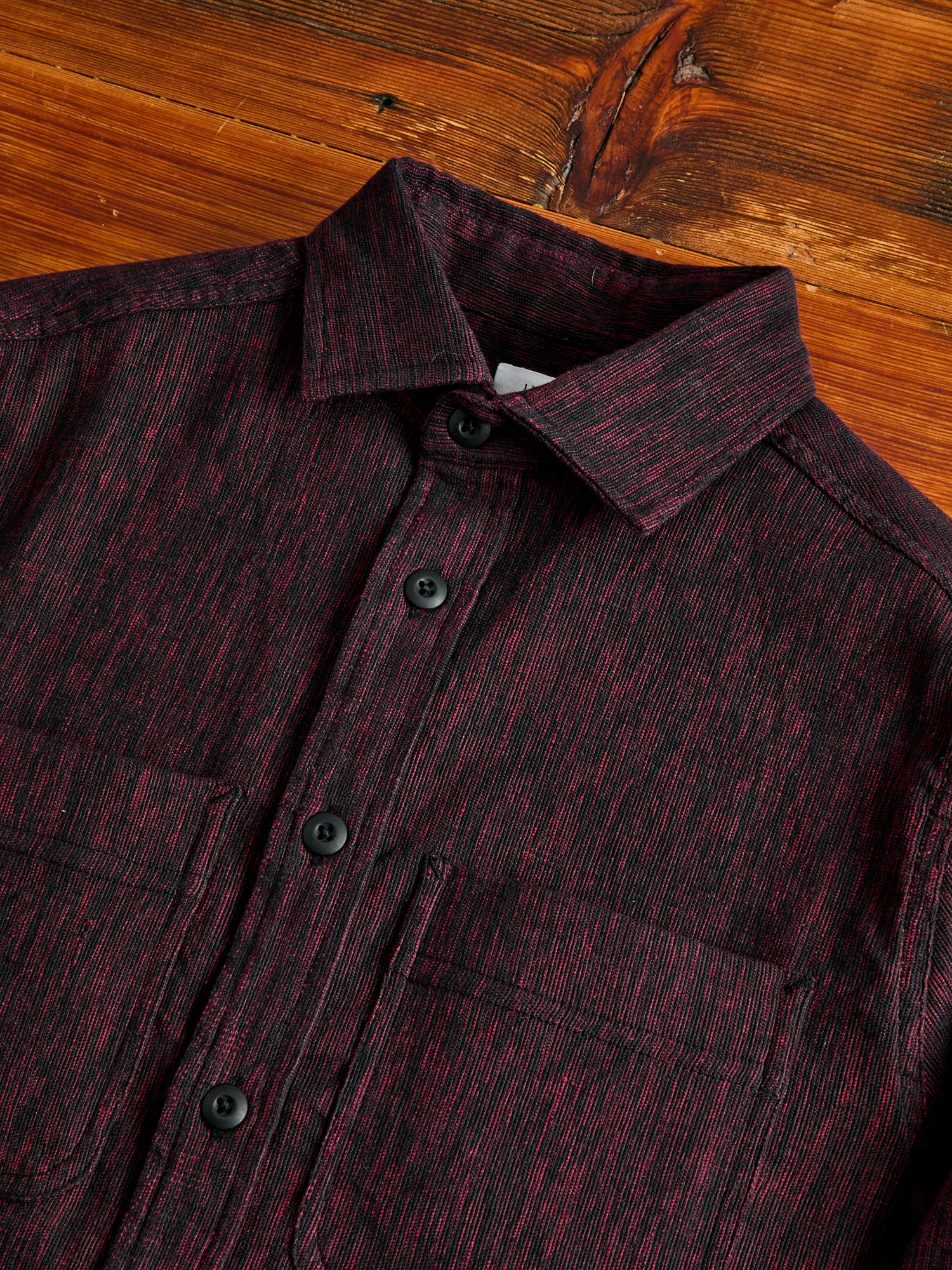 Ames Workshirt in Indian Madder/Iron Canvas - Image 4