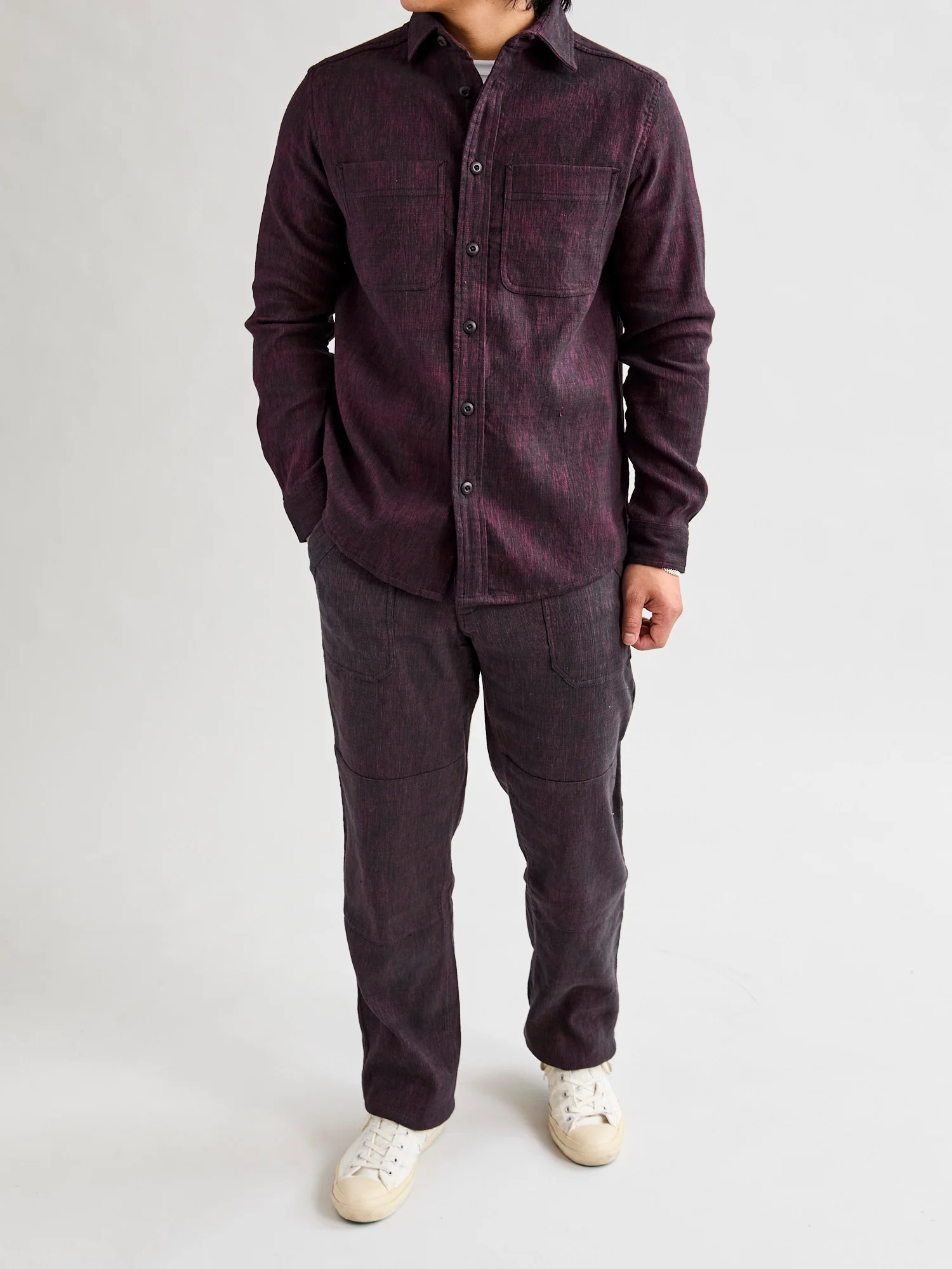 Ames Workshirt in Indian Madder/Iron Canvas - Image 8