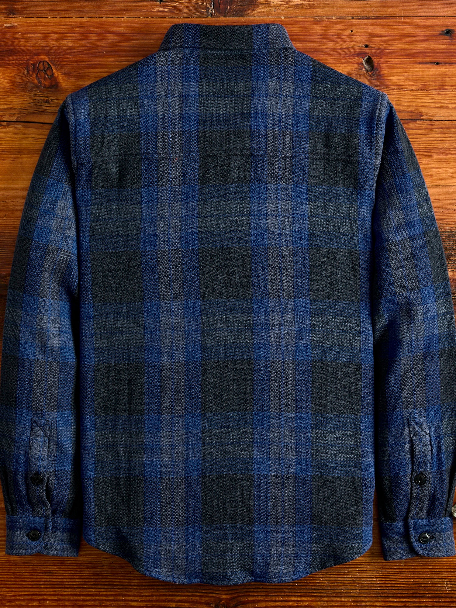 Ames Workshirt in Iron/Indigo Plaid - Image 3