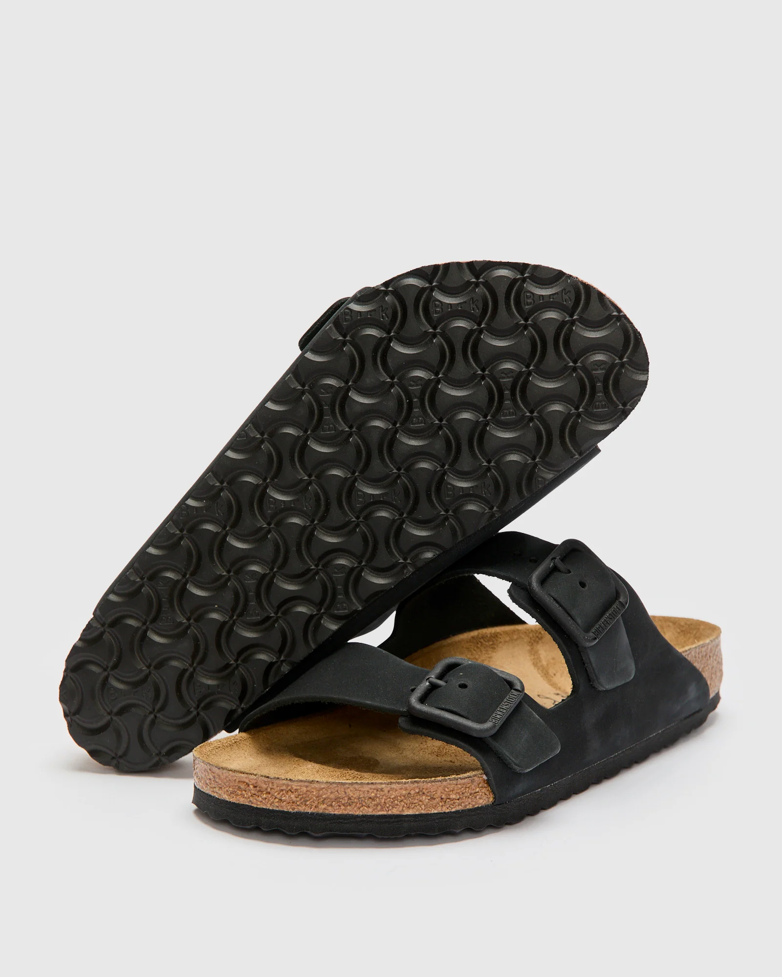 Arizona Wire Buckle Sandal in Black Nubuck - Image 2