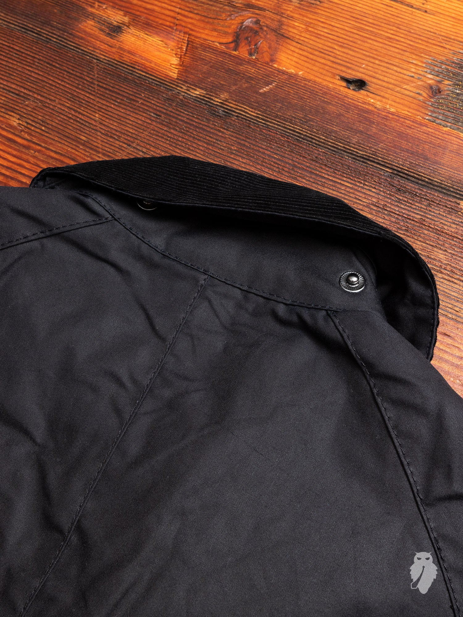 "Ashby" Wax Jacket in Navy - Image 17