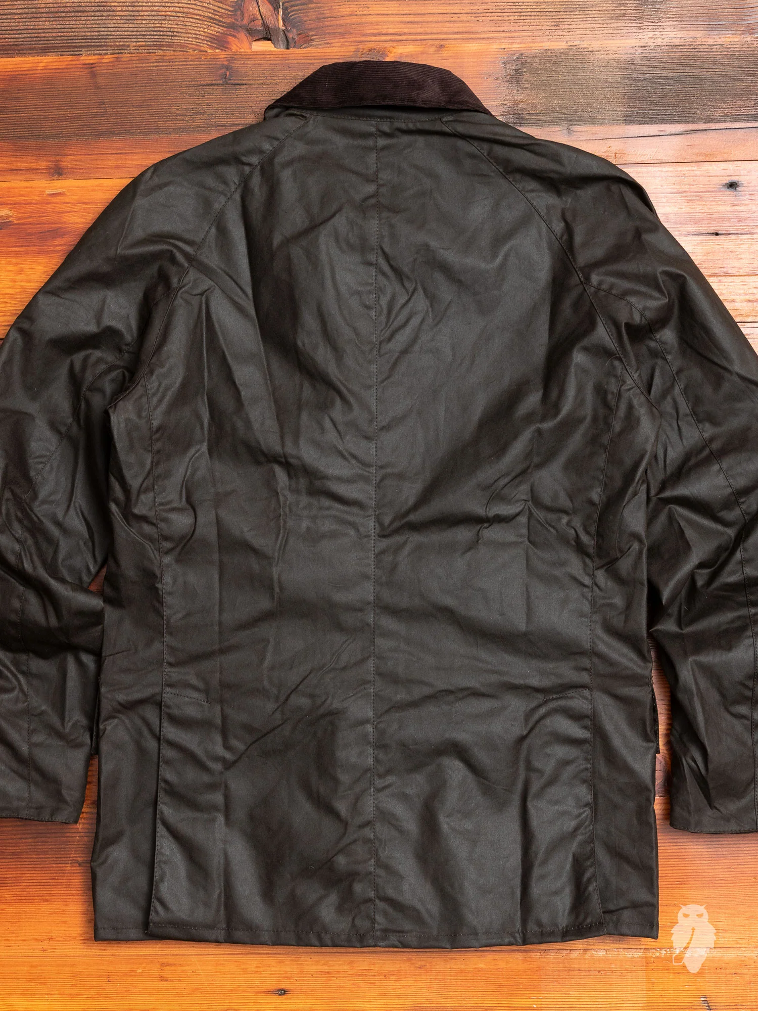 "Ashby" Wax Jacket in Olive - Image 15