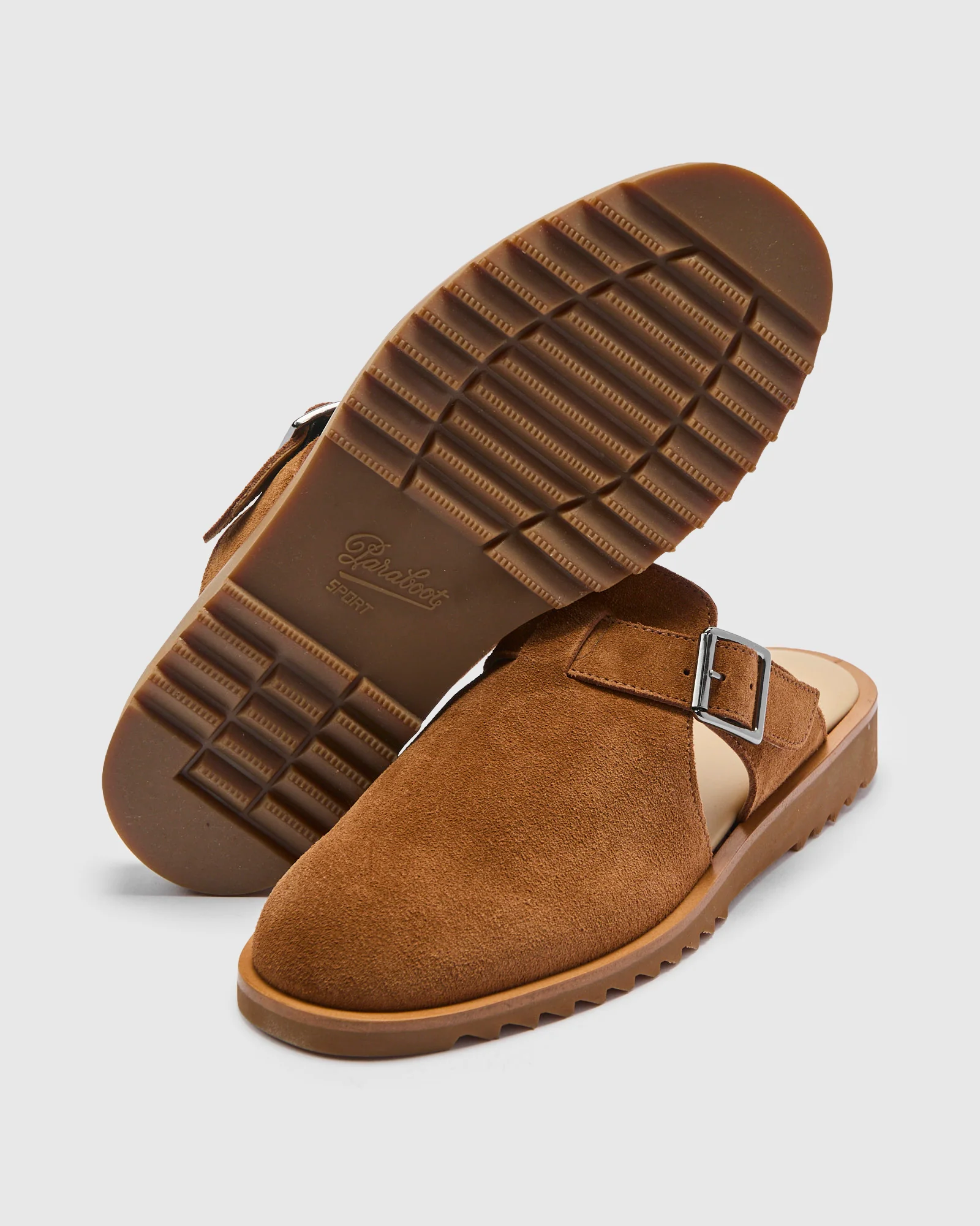 Athenes Mule in Velours Cognac - Image 2