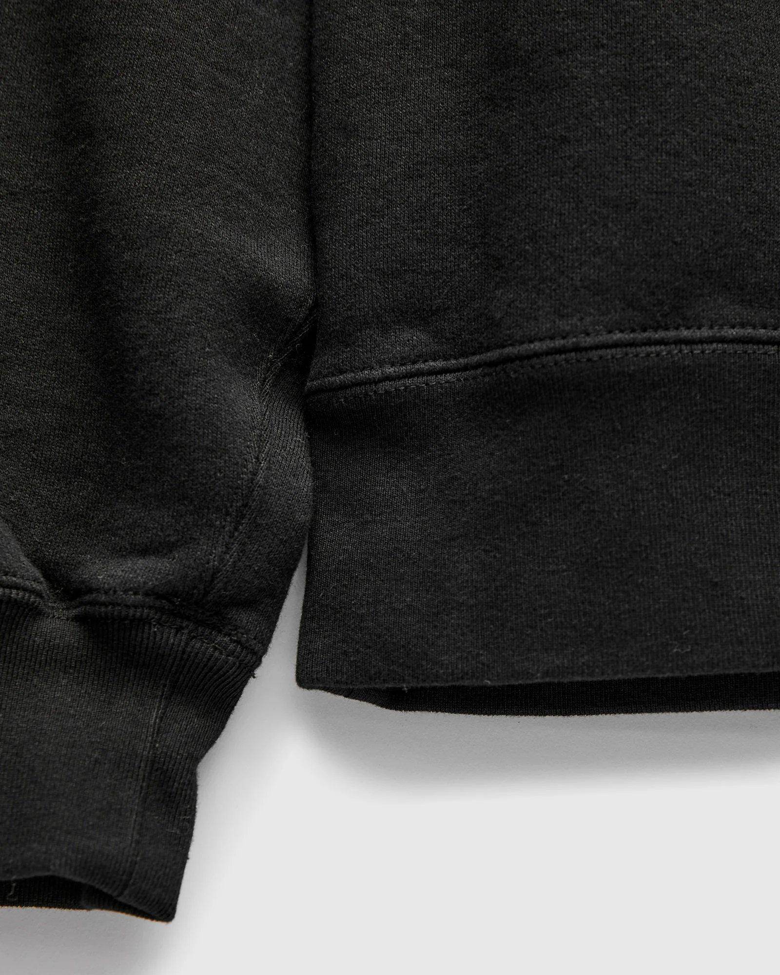 Azuma-Knit Fleece Crewneck Sweater in Black - Image 5