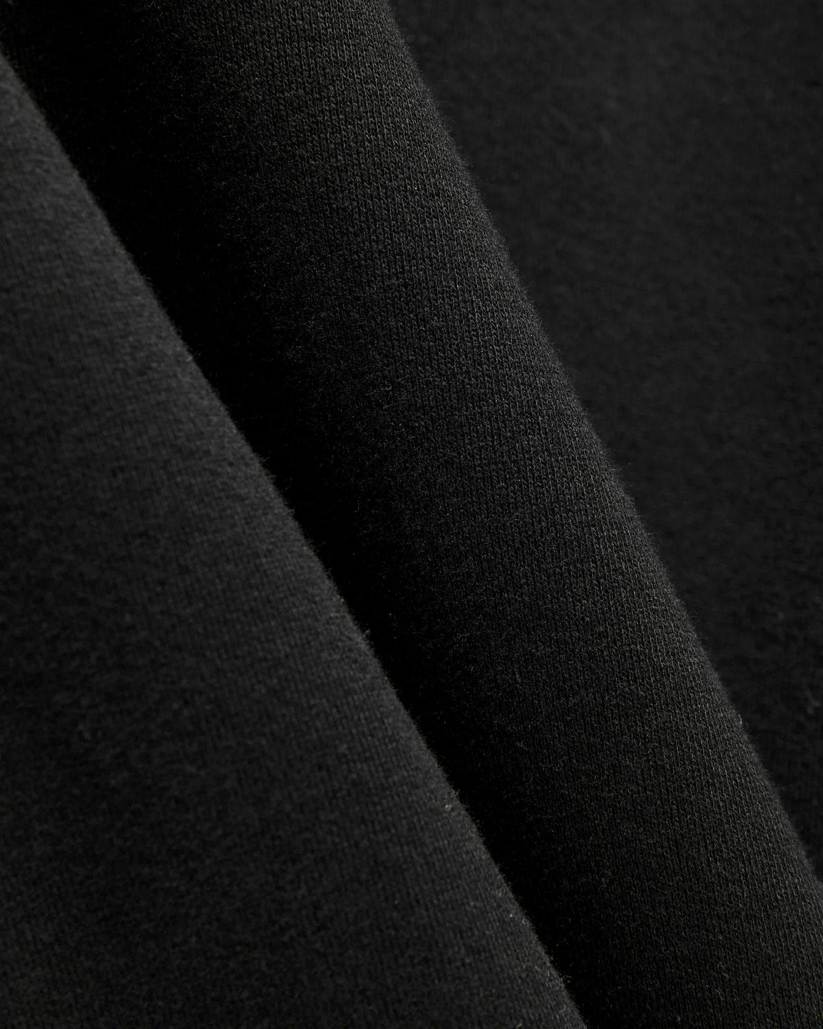 Azuma-Knit Fleece Crewneck Sweater in Black - Image 6