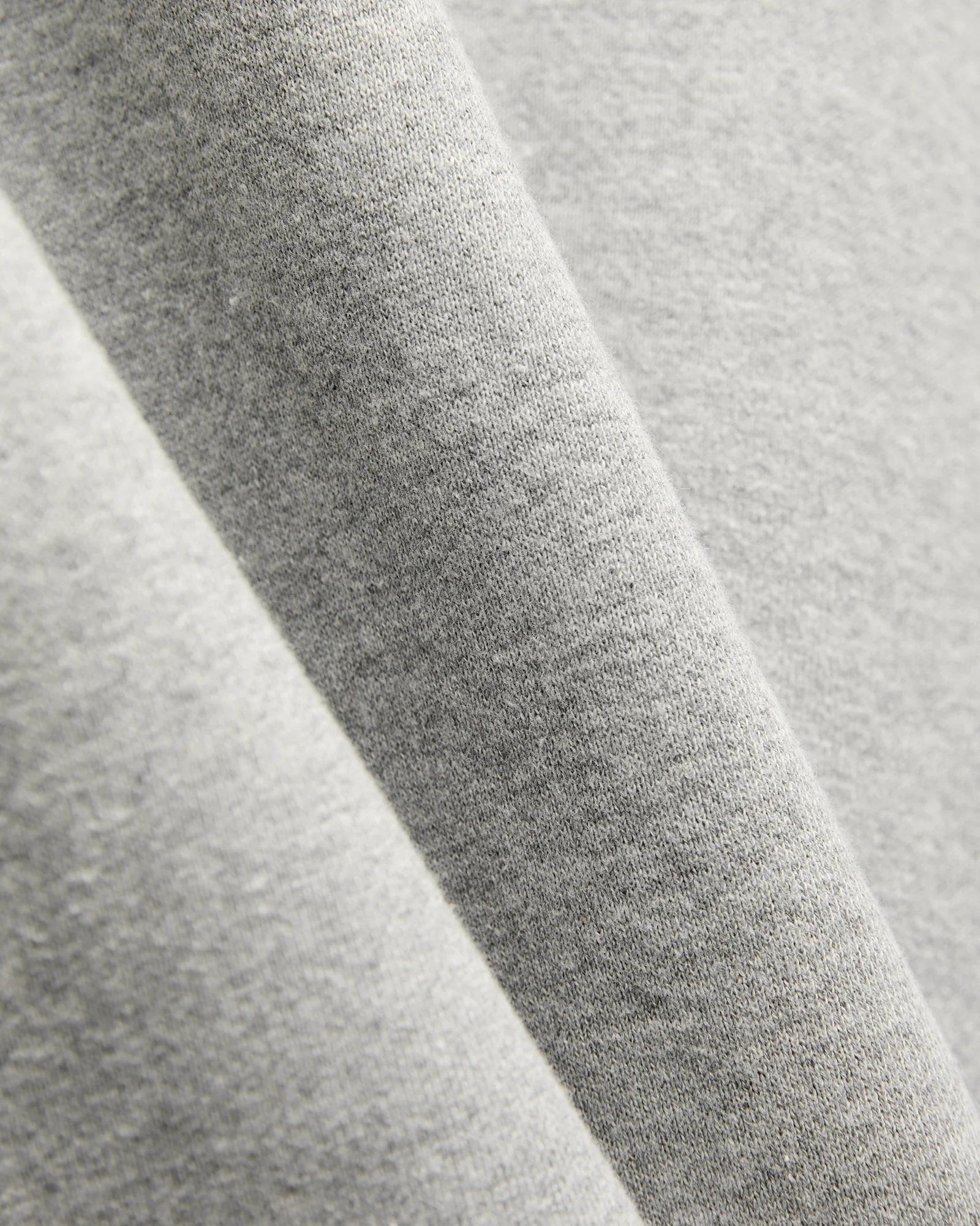 Azuma-Knit Fleece Crewneck Sweater in Heather Grey - Image 6