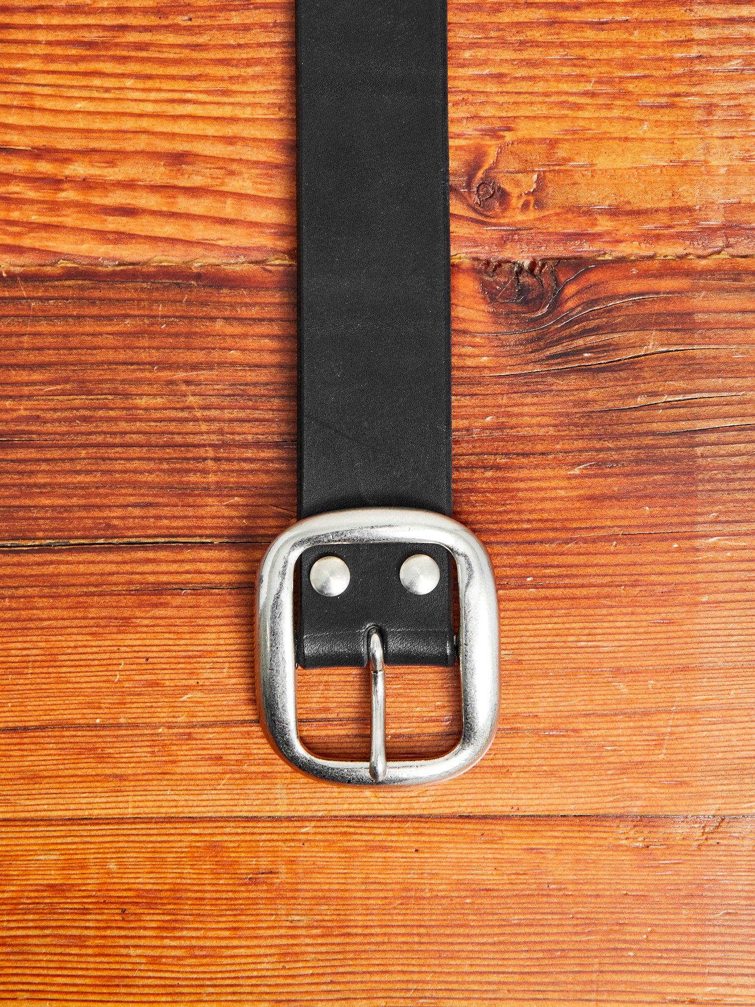 B-81 Leather Belt in Black - Image 2