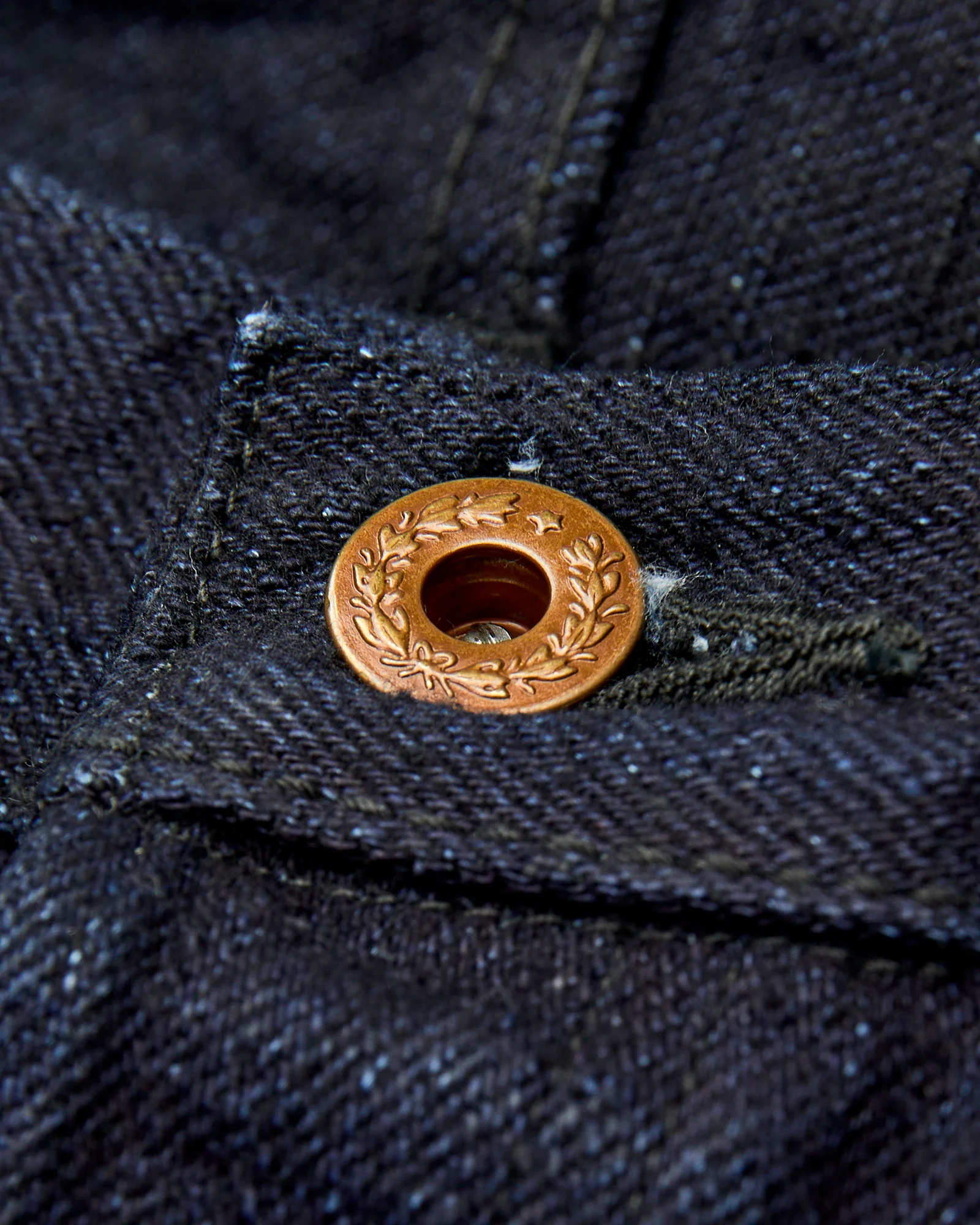 B1110SRB "Super Rough" Indigo/Black 15.5oz Selvedge Denim - Tapered Fit - Image 6