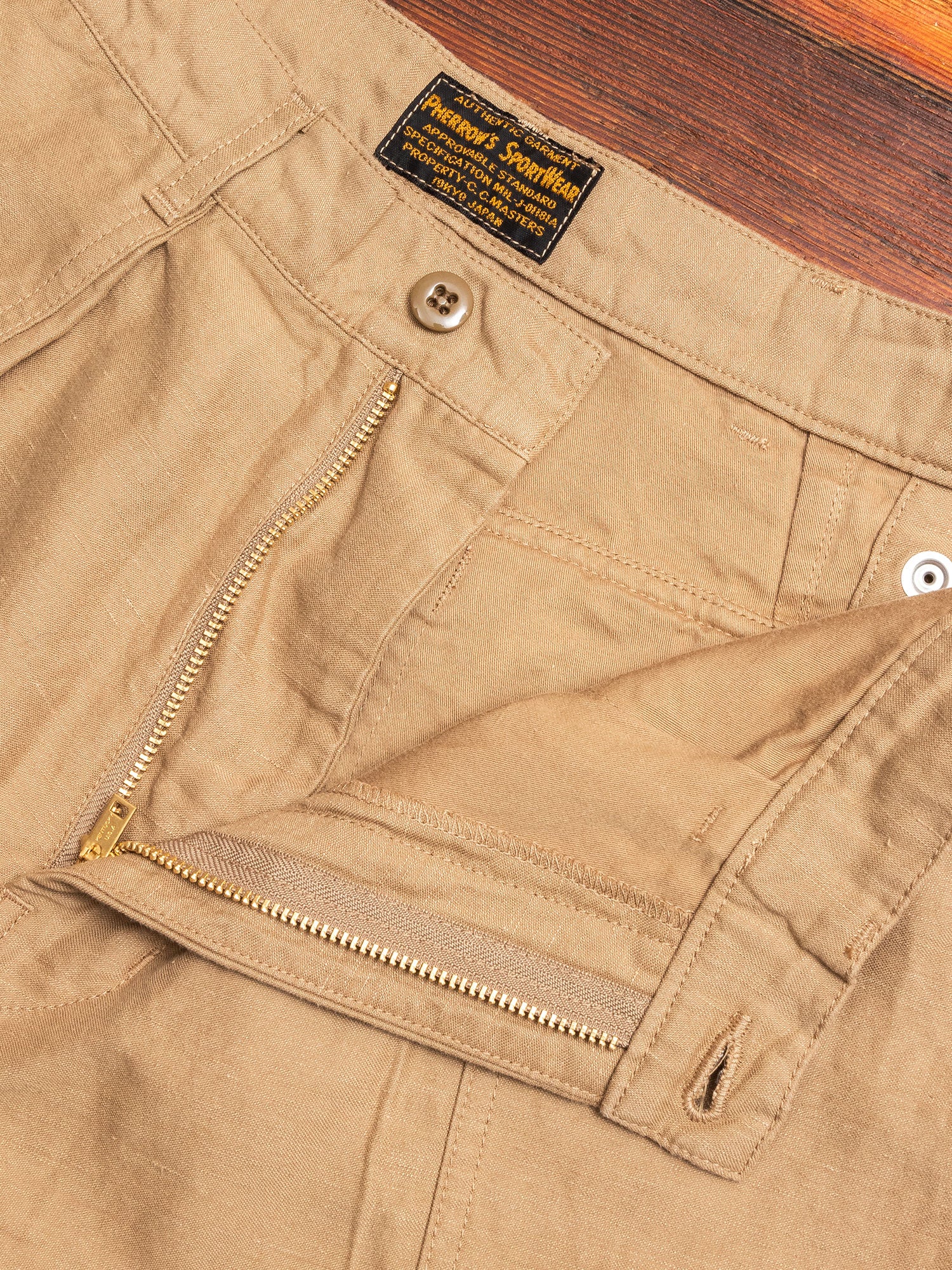 Baker Utility Military Pants in Beige - Image 4