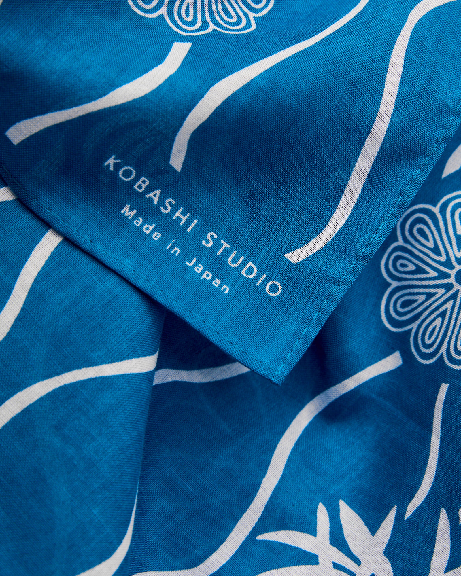 Kikumon Bandana in Light Blue - Image 3