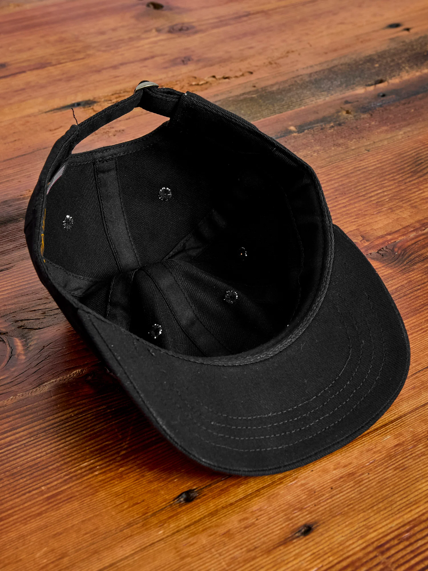 Baseball Hat in Black Denim - Image 7