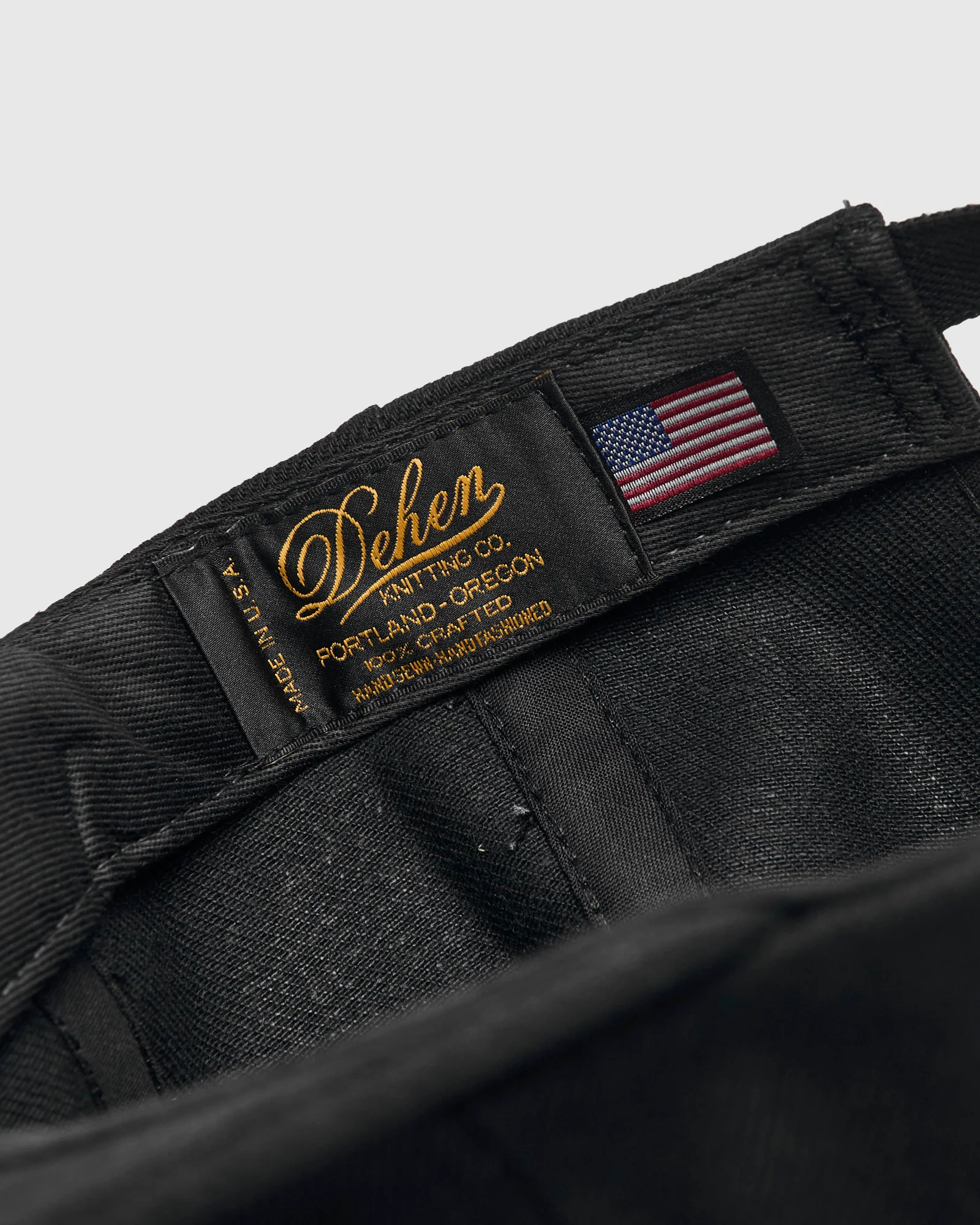 Baseball Hat in Black Selvedge Denim - Image 5