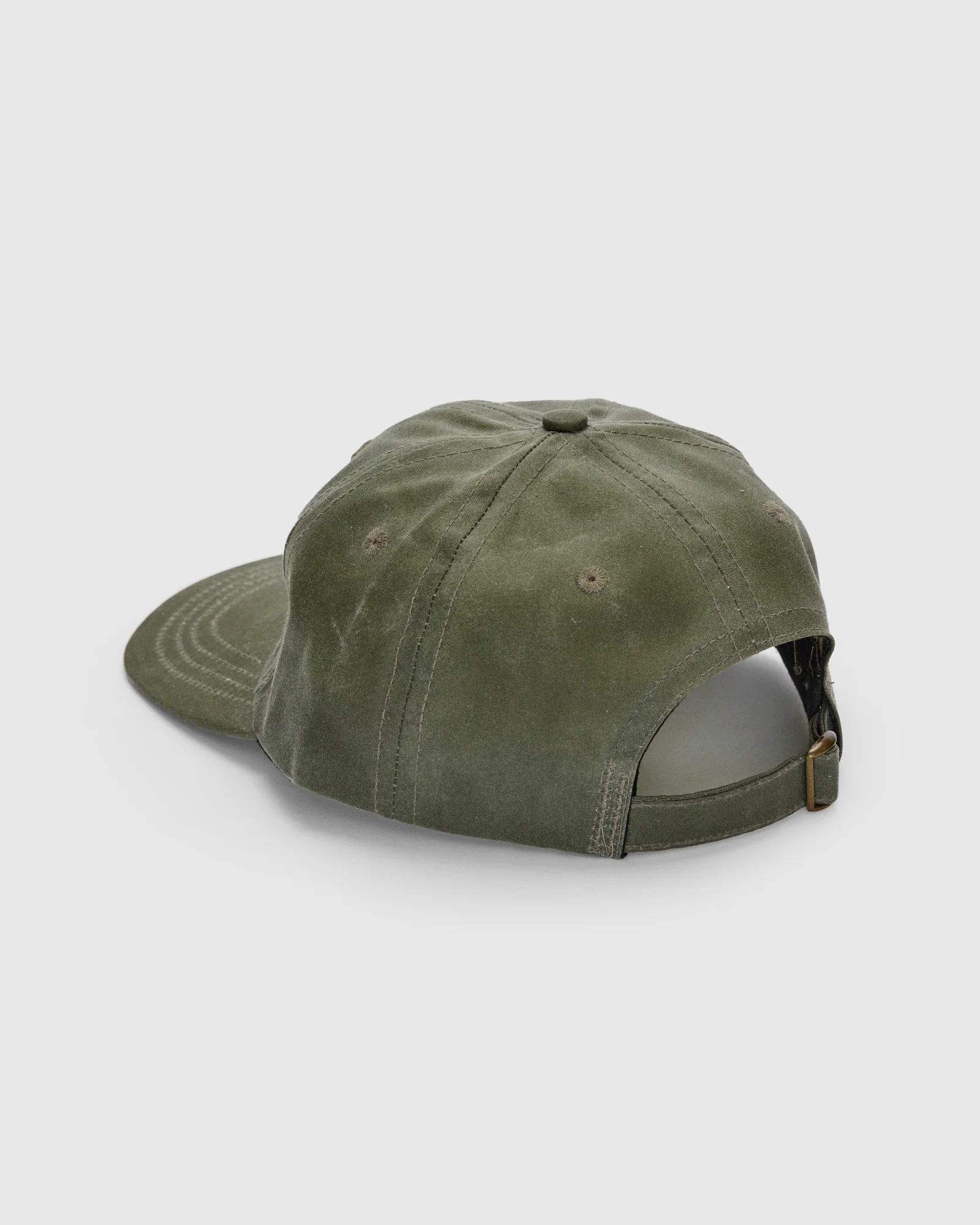 Baseball Hat in Waxed Light Moss - Image 2