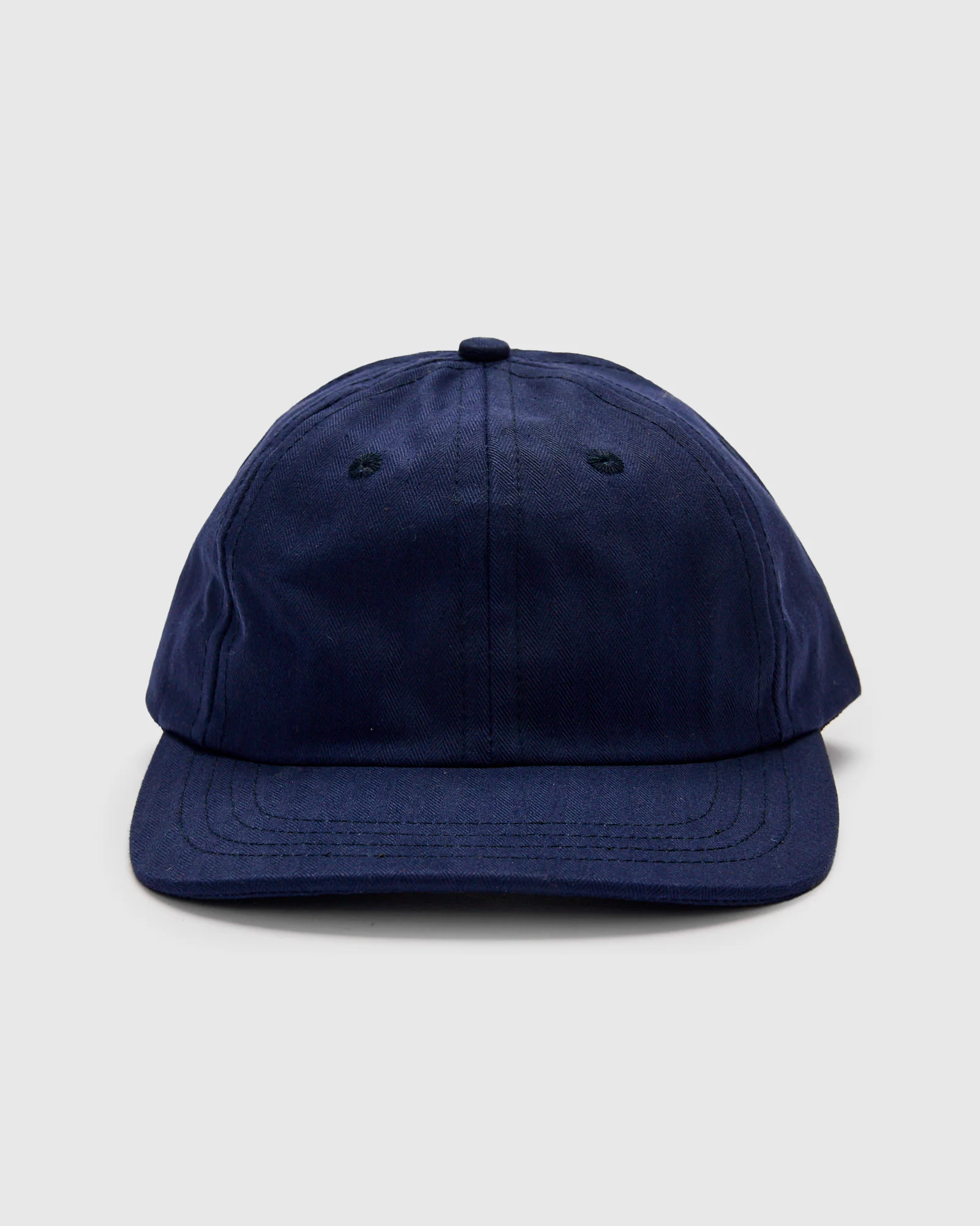 Baseball Hat in Regal Blue Dry Waxed Cotton - Image 3