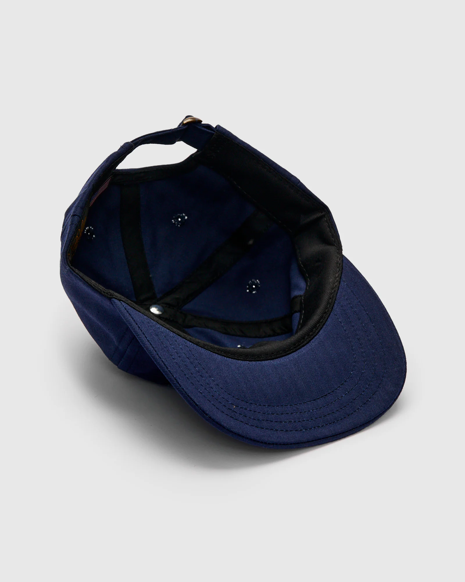 Baseball Hat in Regal Blue Dry Waxed Cotton - Image 4