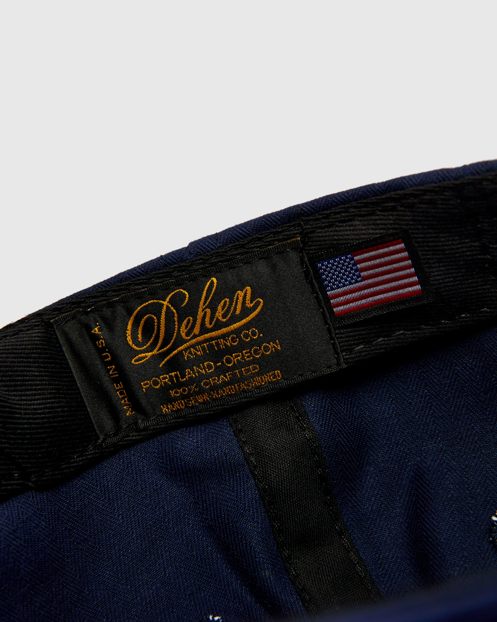Baseball Hat in Regal Blue Dry Waxed Cotton - Image 6