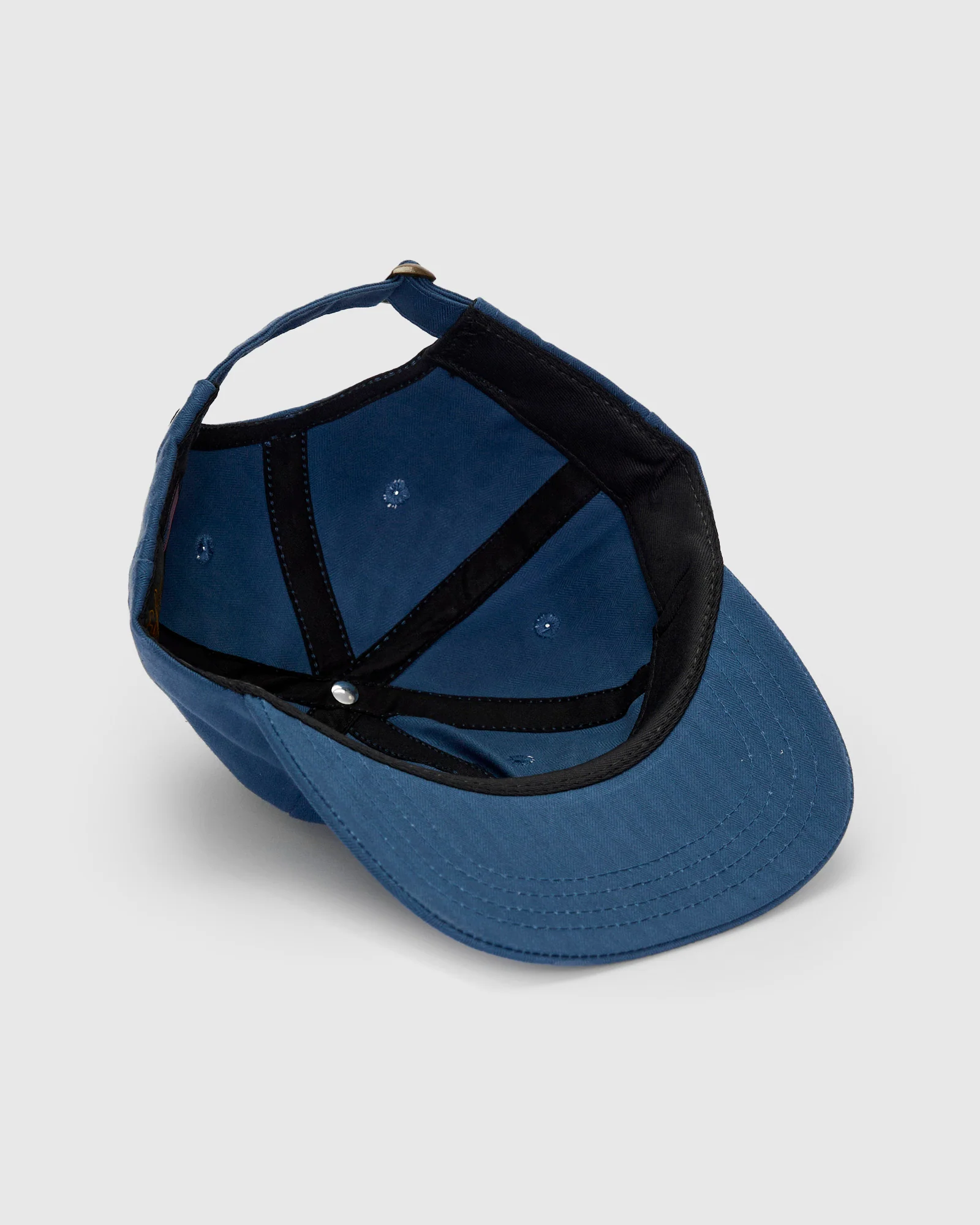 Baseball Hat in Waxed Mock Blue - Image 4