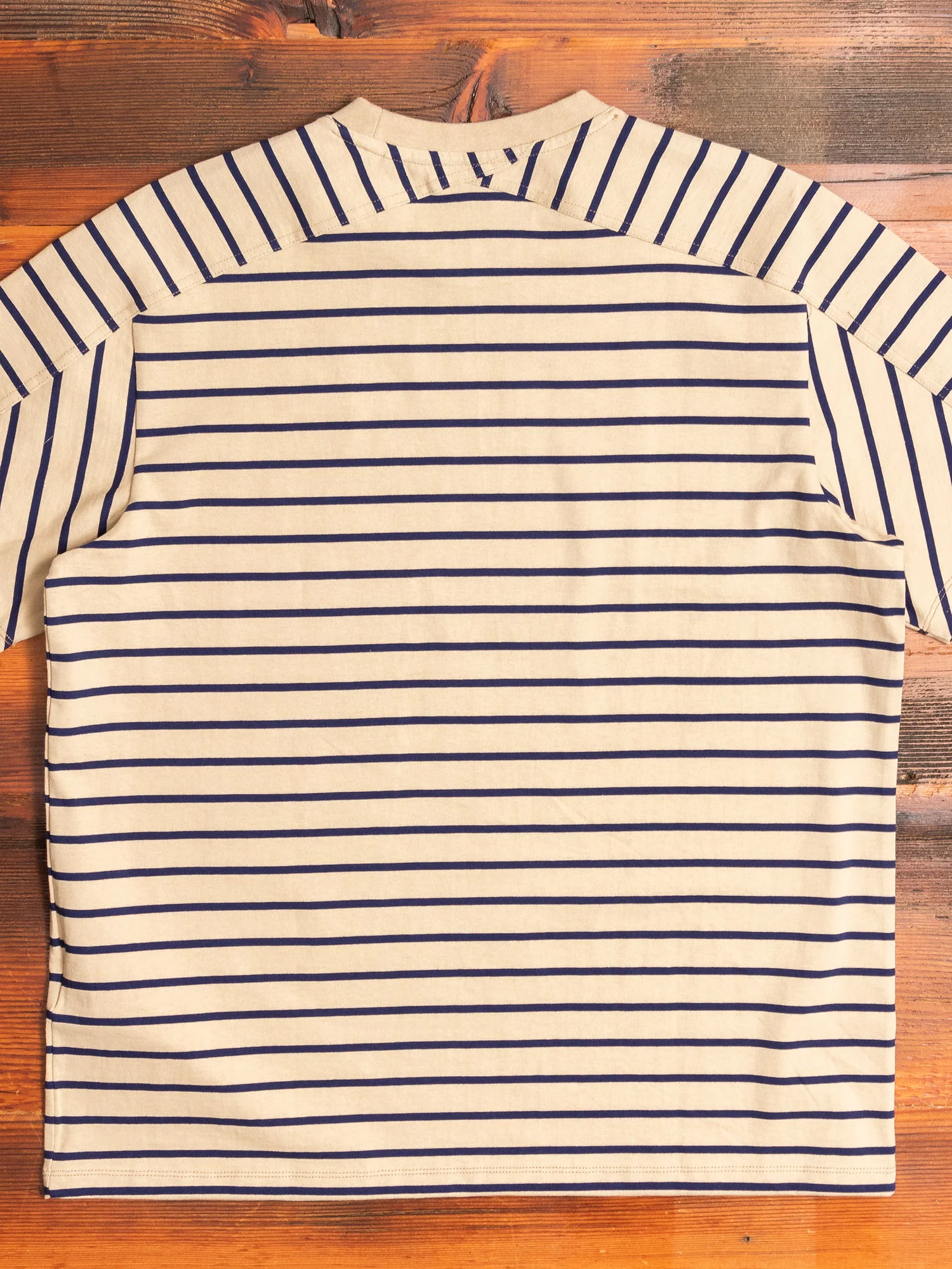Basic Stripe T-Shirt in Beige/Purple - Image 5