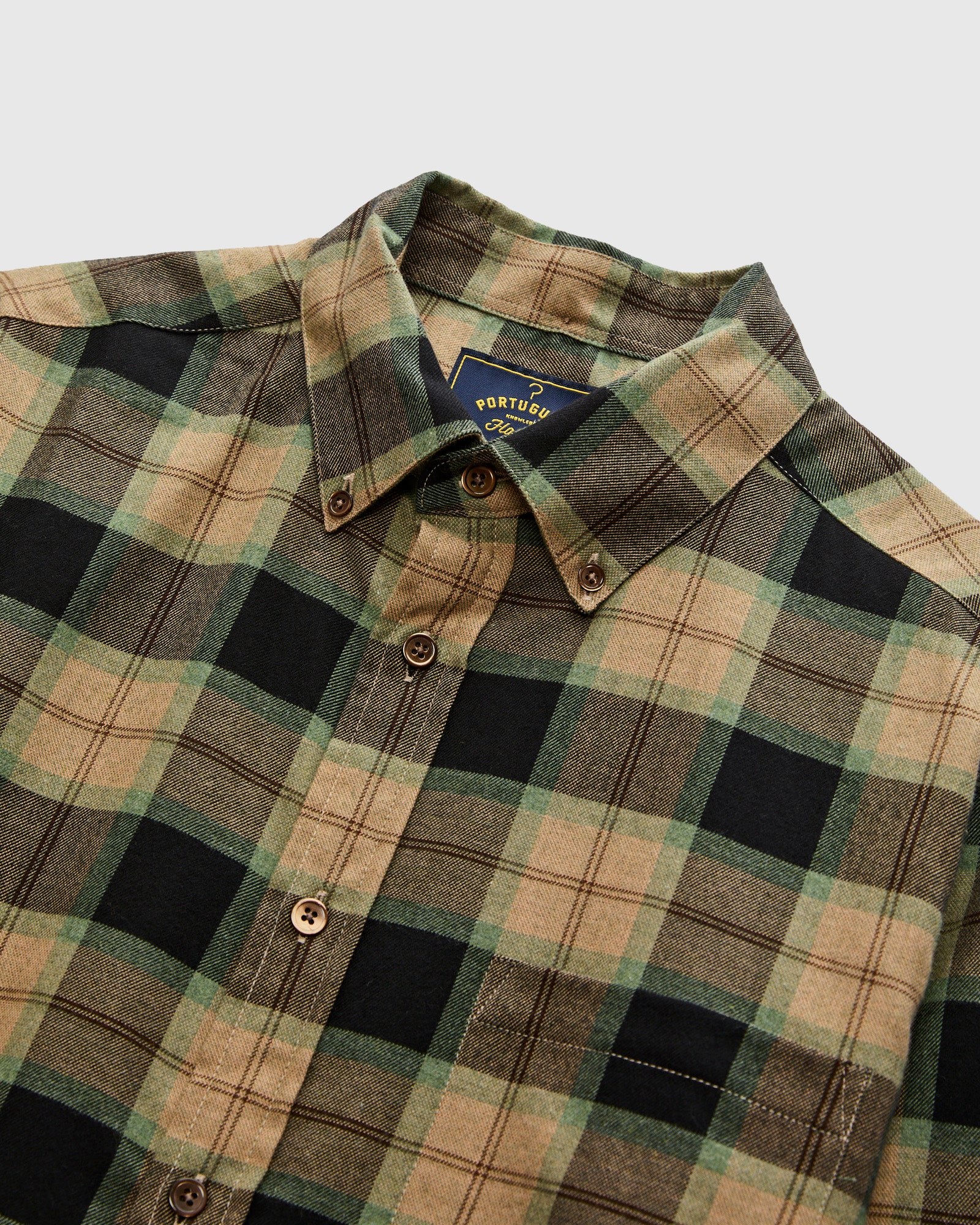 Bass Button-Up Shirt in Taupe - Image 4