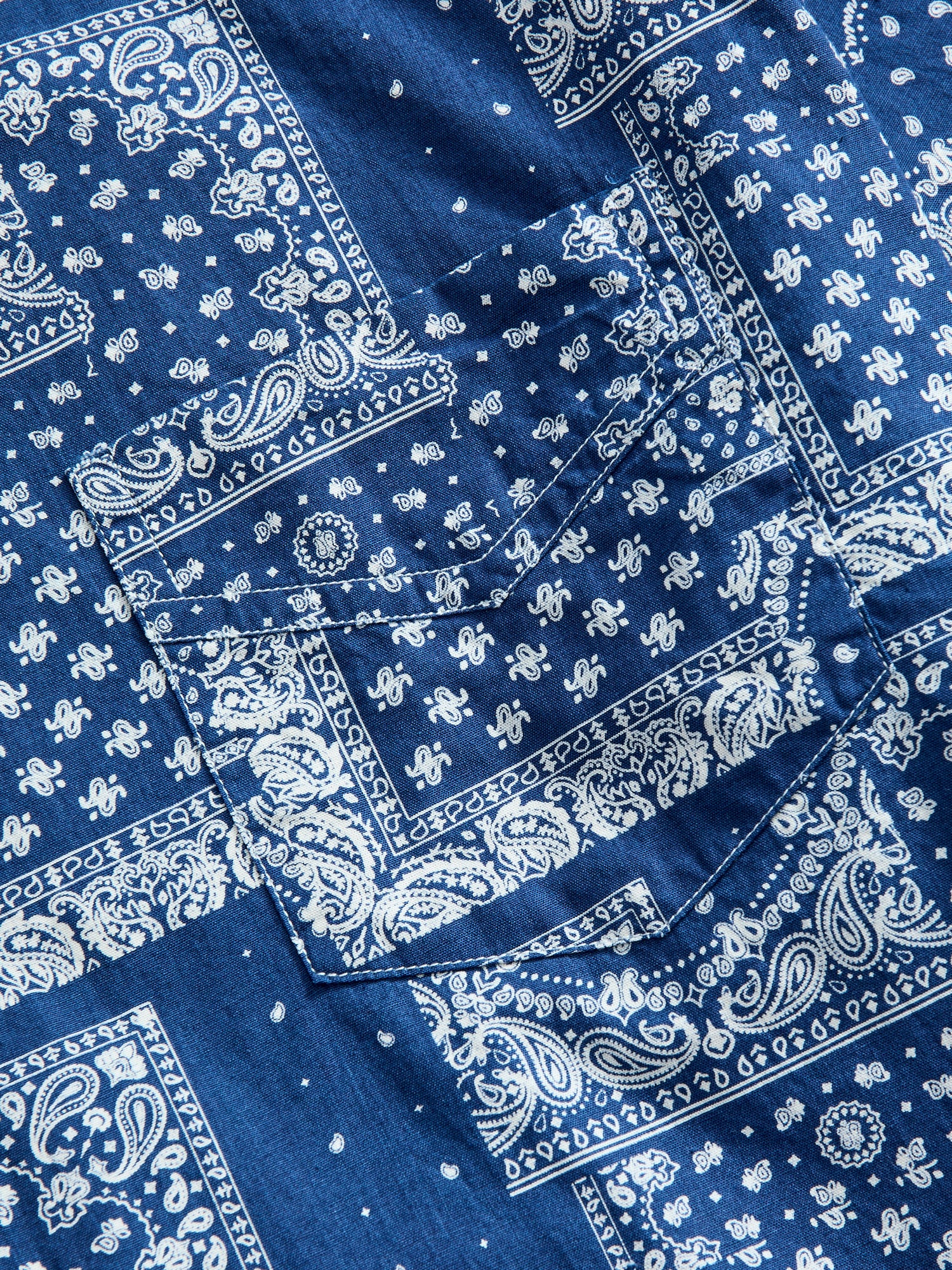 Bassen Hawaiian Shirt in Indigo Bandana - Image 5