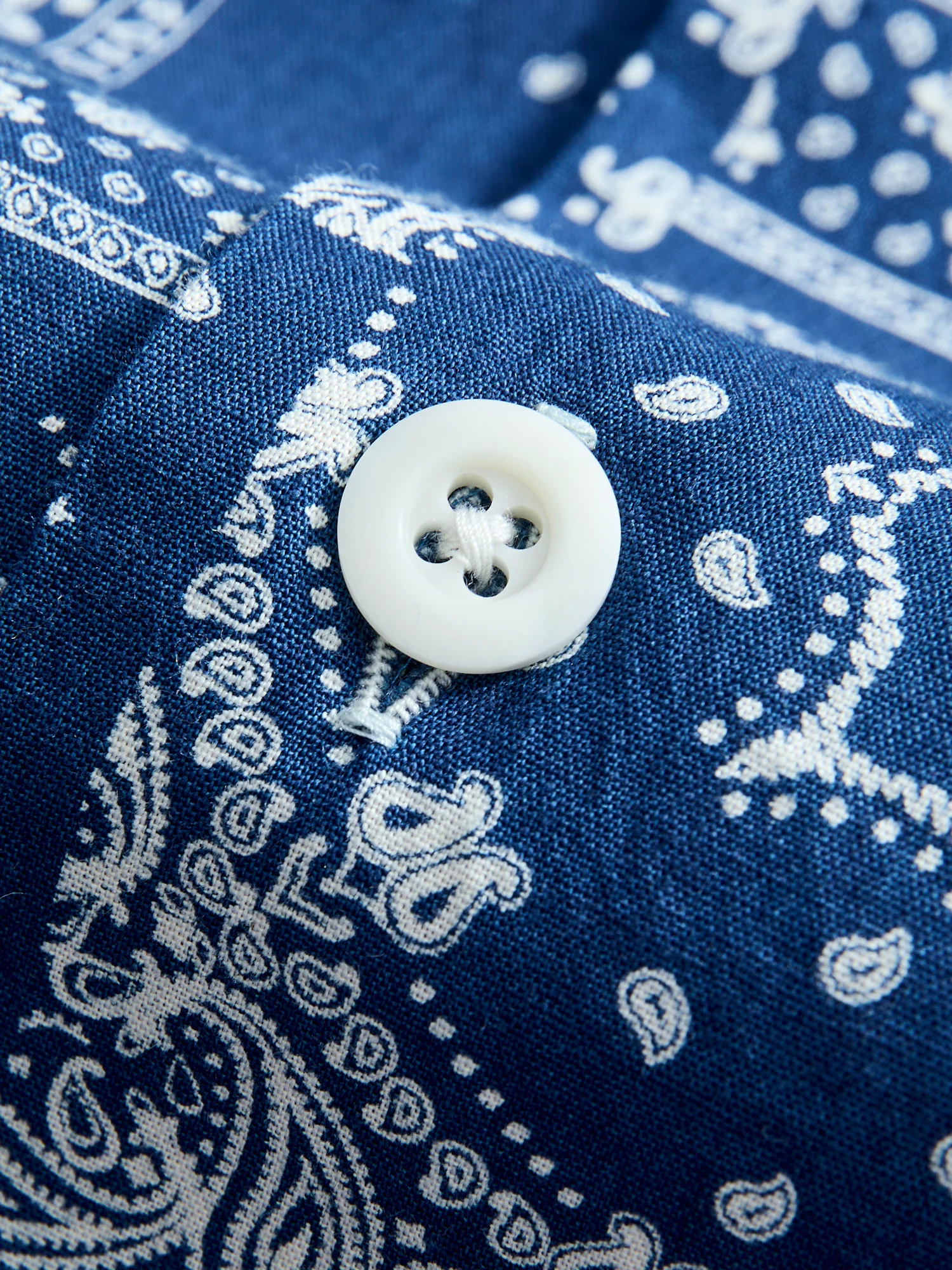 Bassen Hawaiian Shirt in Indigo Bandana - Image 6