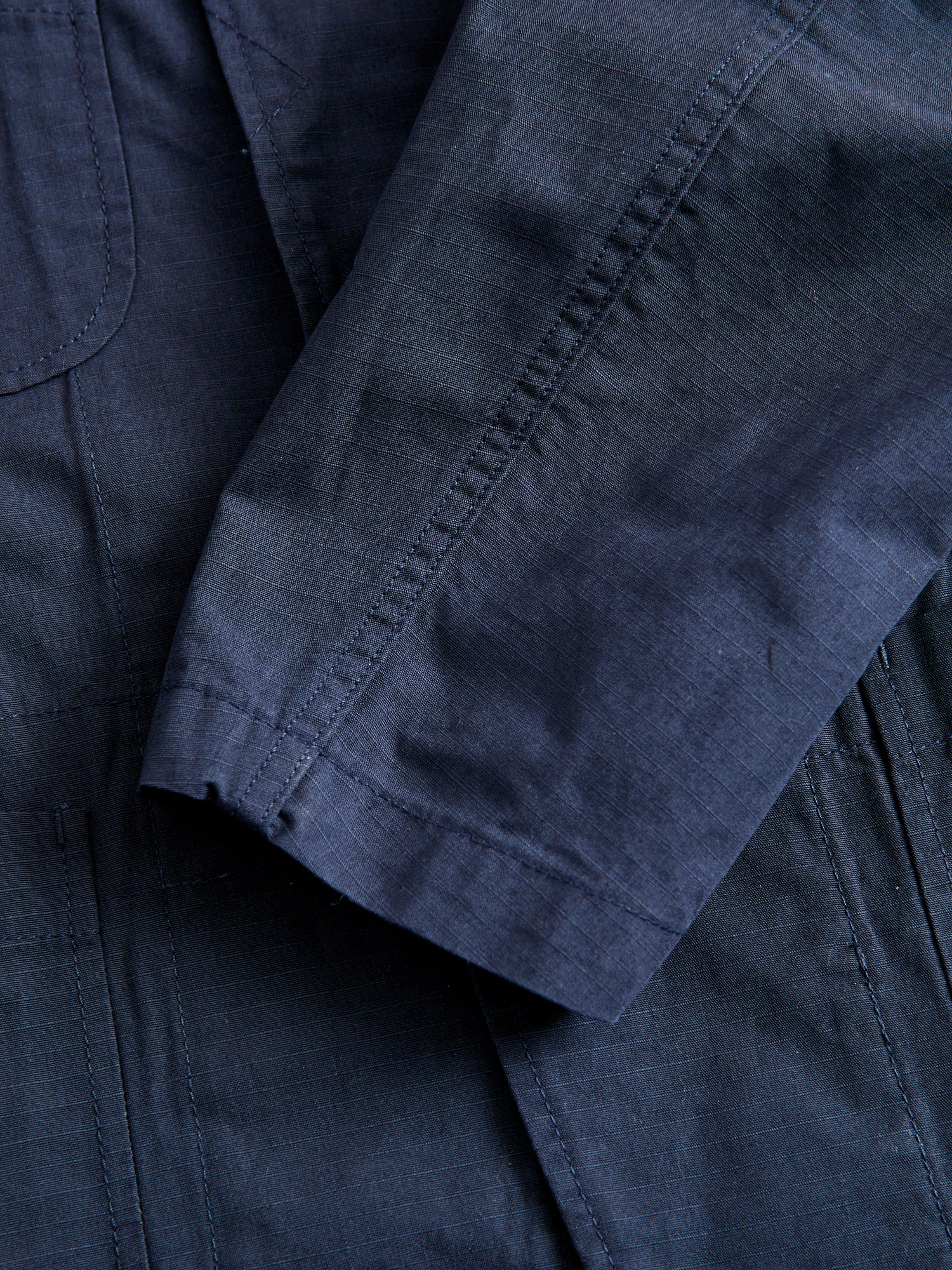 Bedford Jacket in Dark Navy Cotton Ripstop - Image 7