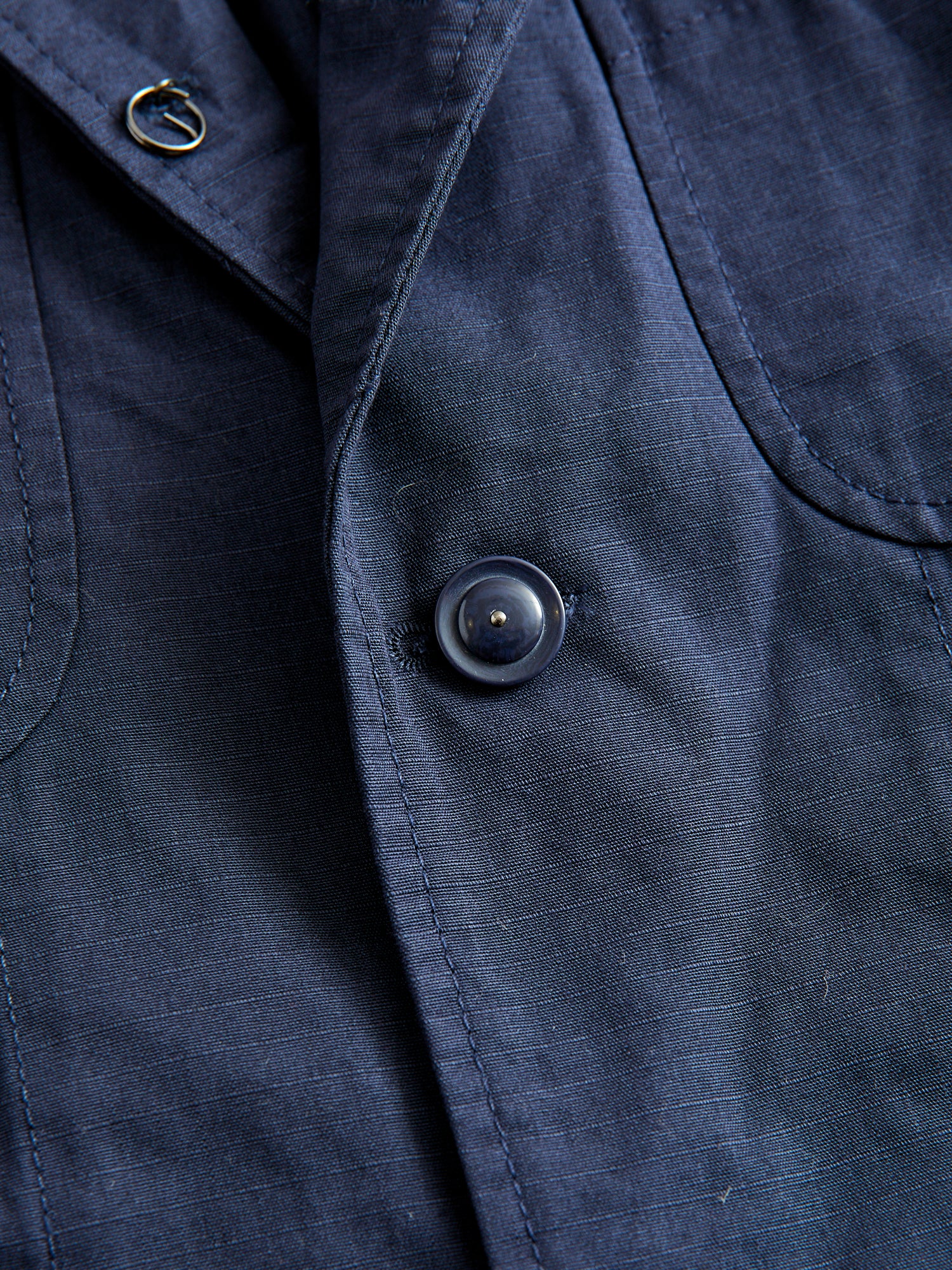 Bedford Jacket in Dark Navy Cotton Ripstop - Image 8