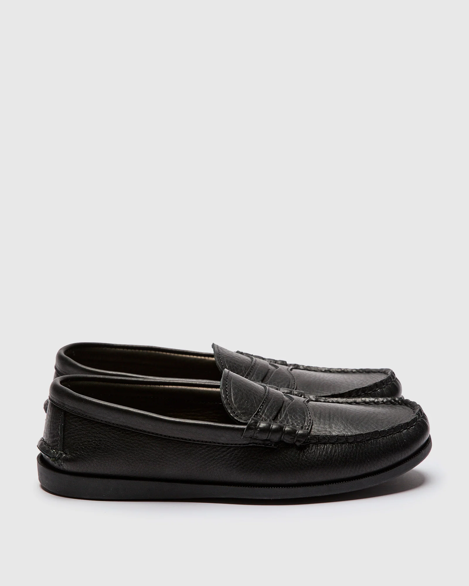 Beefroll Penny Loafer in Black Grizzly - Image 3
