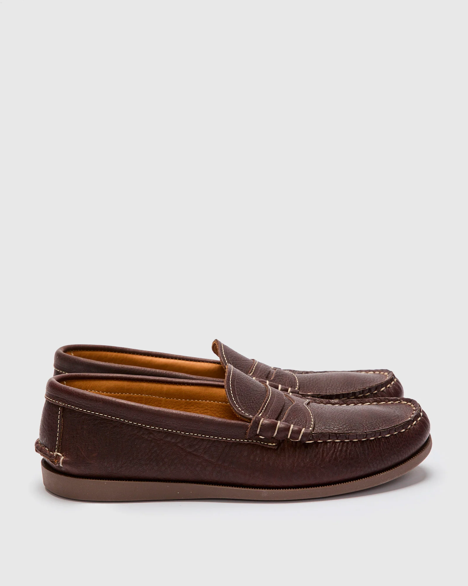 Beefroll Penny Loafer in Chocolate Grizzly - Image 3