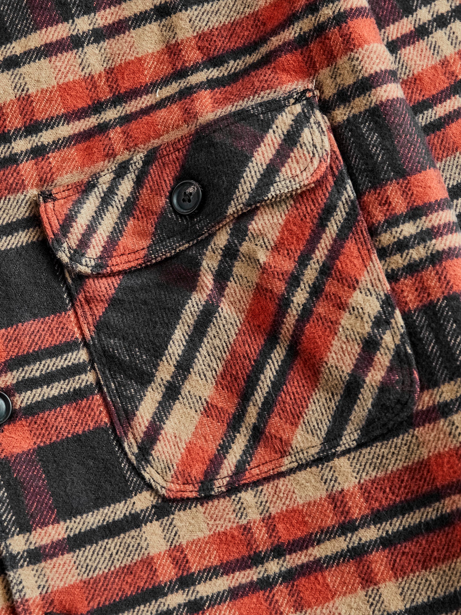 Benson Flannel Work Shirt in Picante - Image 4