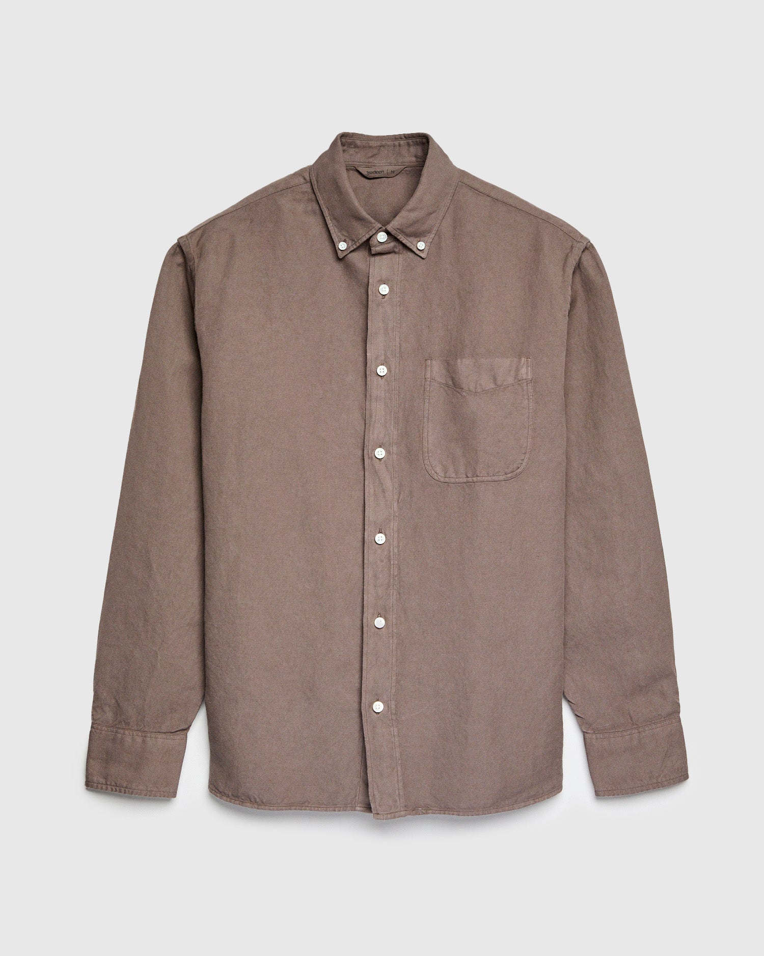 Big Oxford Shirt in Espresso Hemp