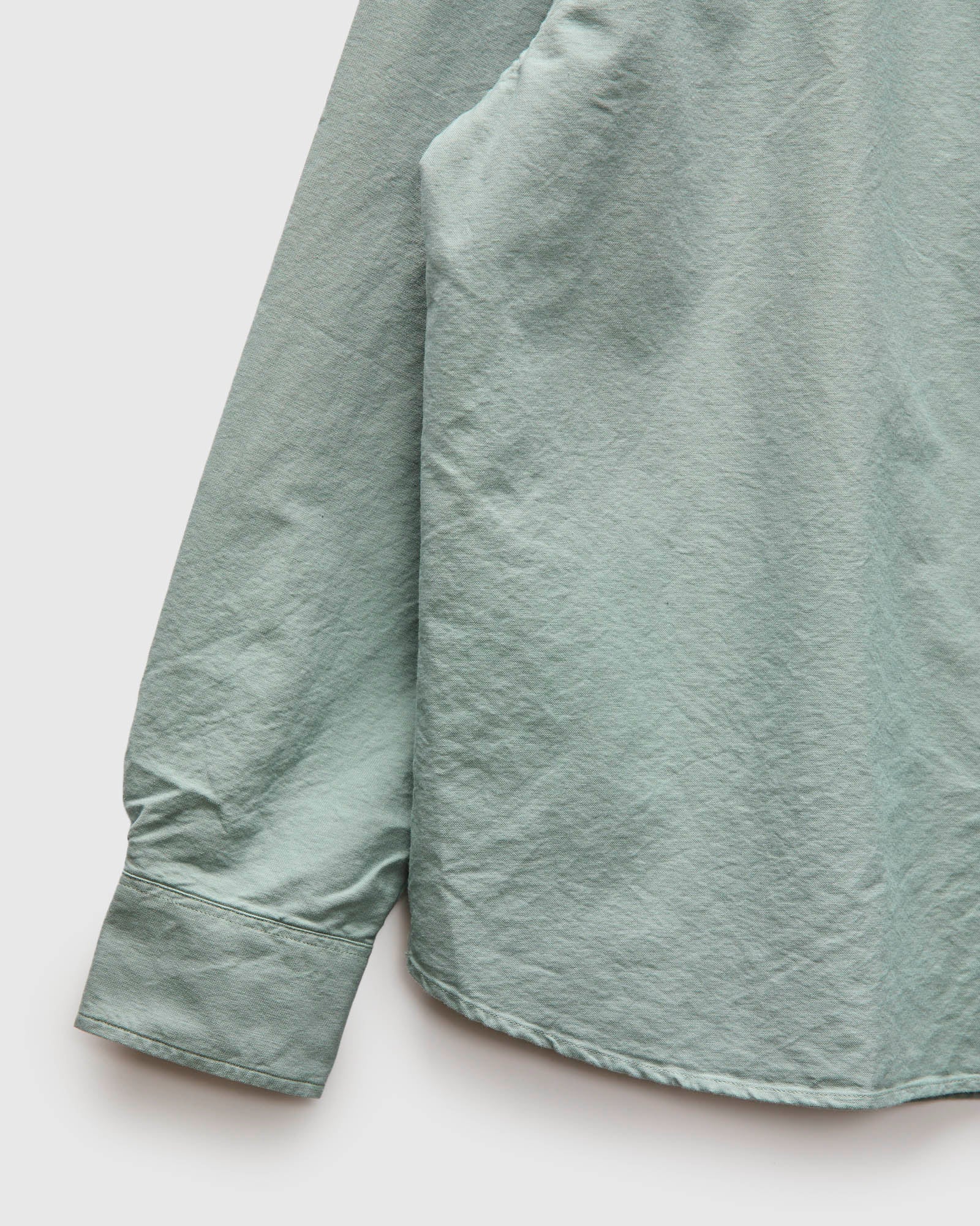 Big Oxford Shirt in Garment Dyed Eucalyptus - Image 7