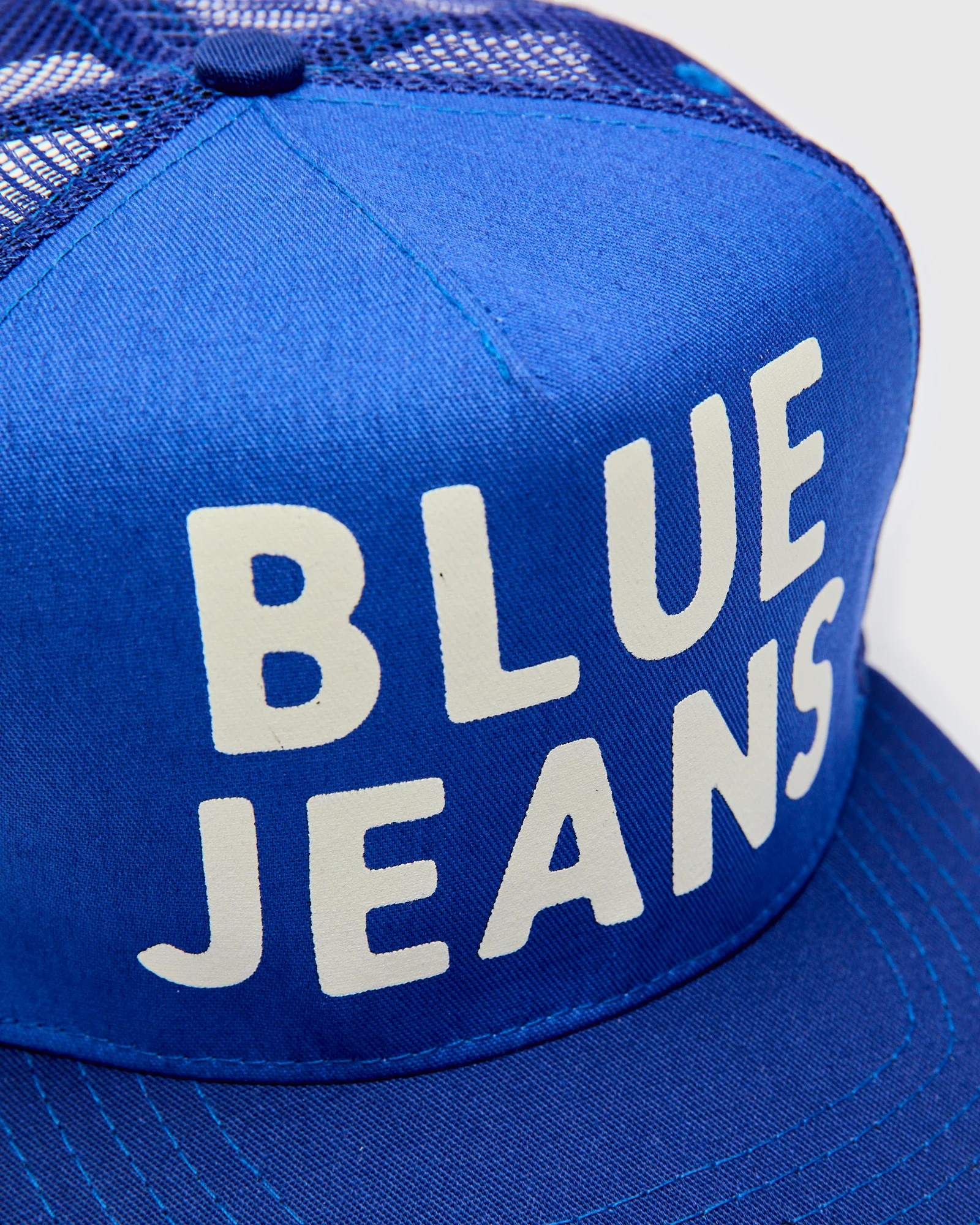 Blue Jeans Trucker Cap in Blue - Image 5