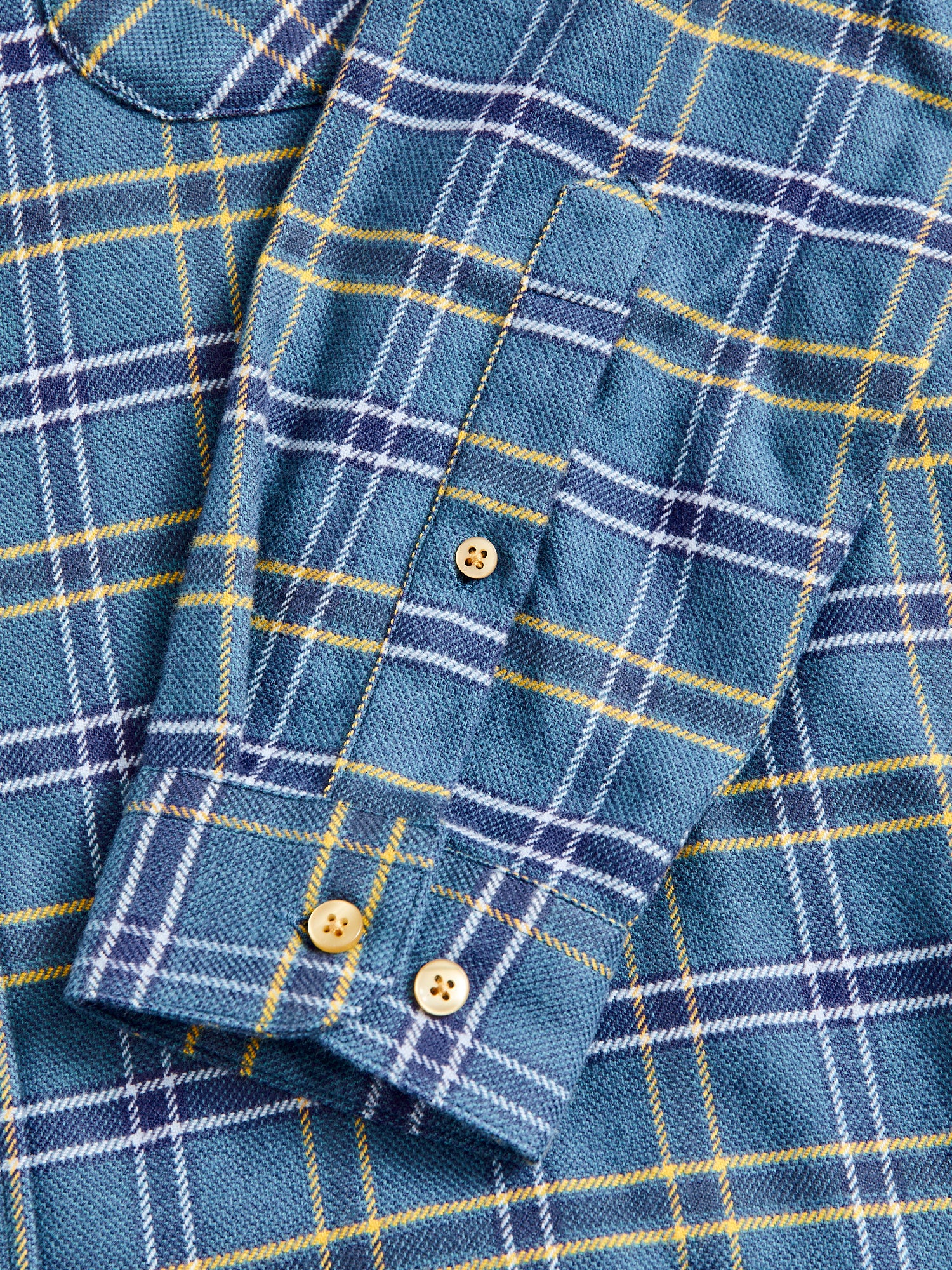 Blue Water Button-Up Shirt in Cerulean - Image 5