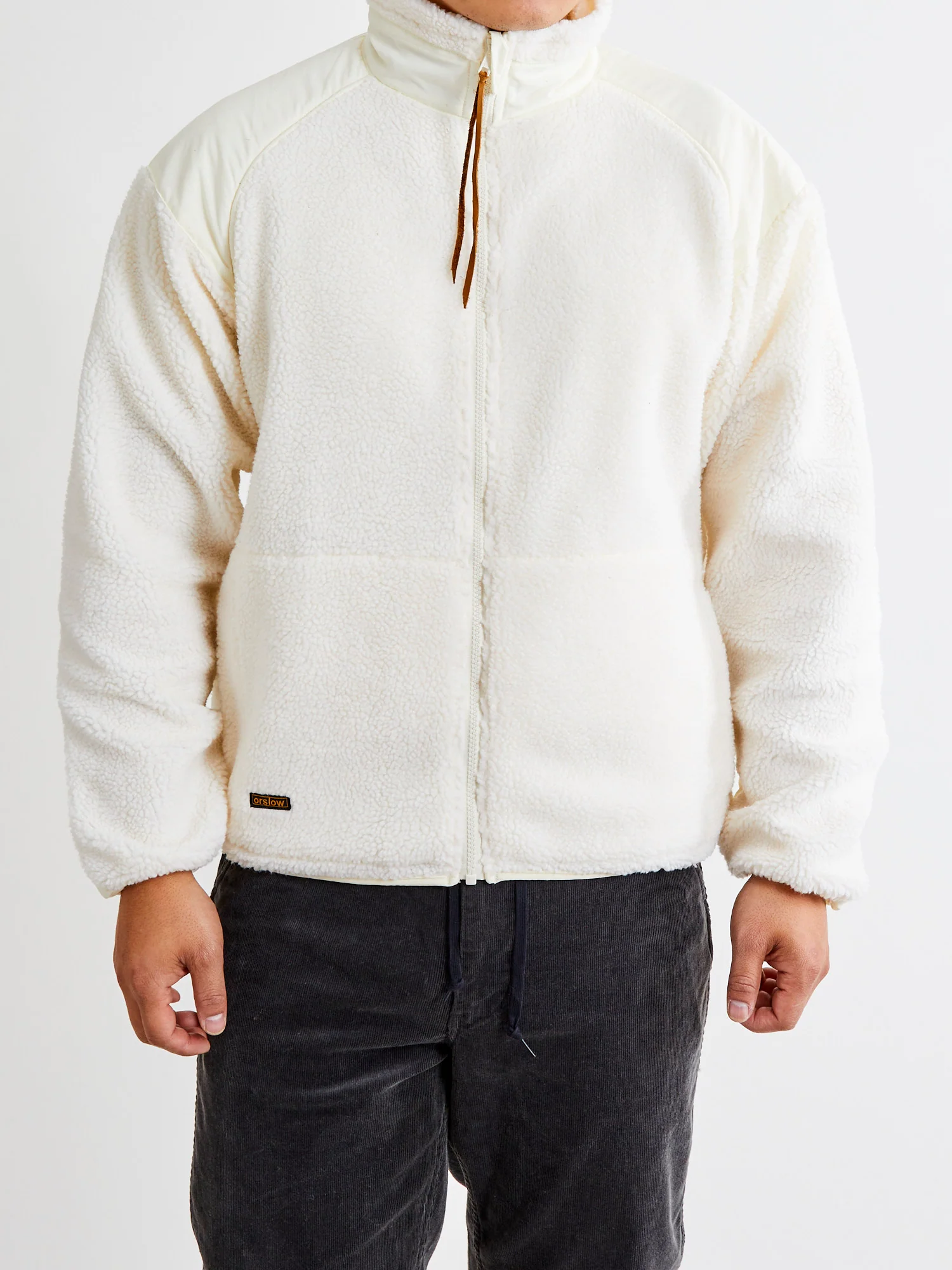 Boa Fleece Jacket in Ecru - Image 2