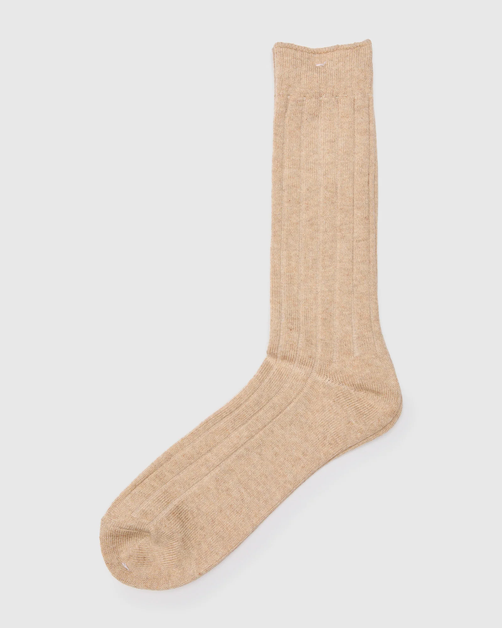 Bold Rib Crew in Beige - Image 2